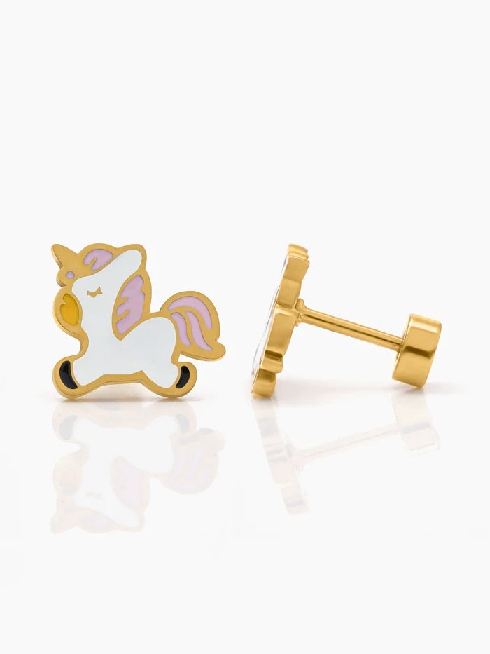 Chub Chub Uni 18K Gold Plated Kid's Stud Earrings Gold