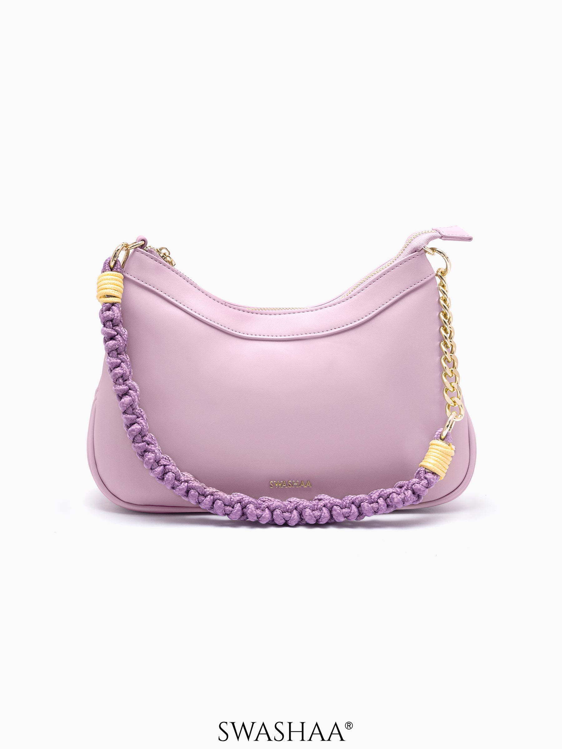 Claire Braided Leather Shoulder Bag