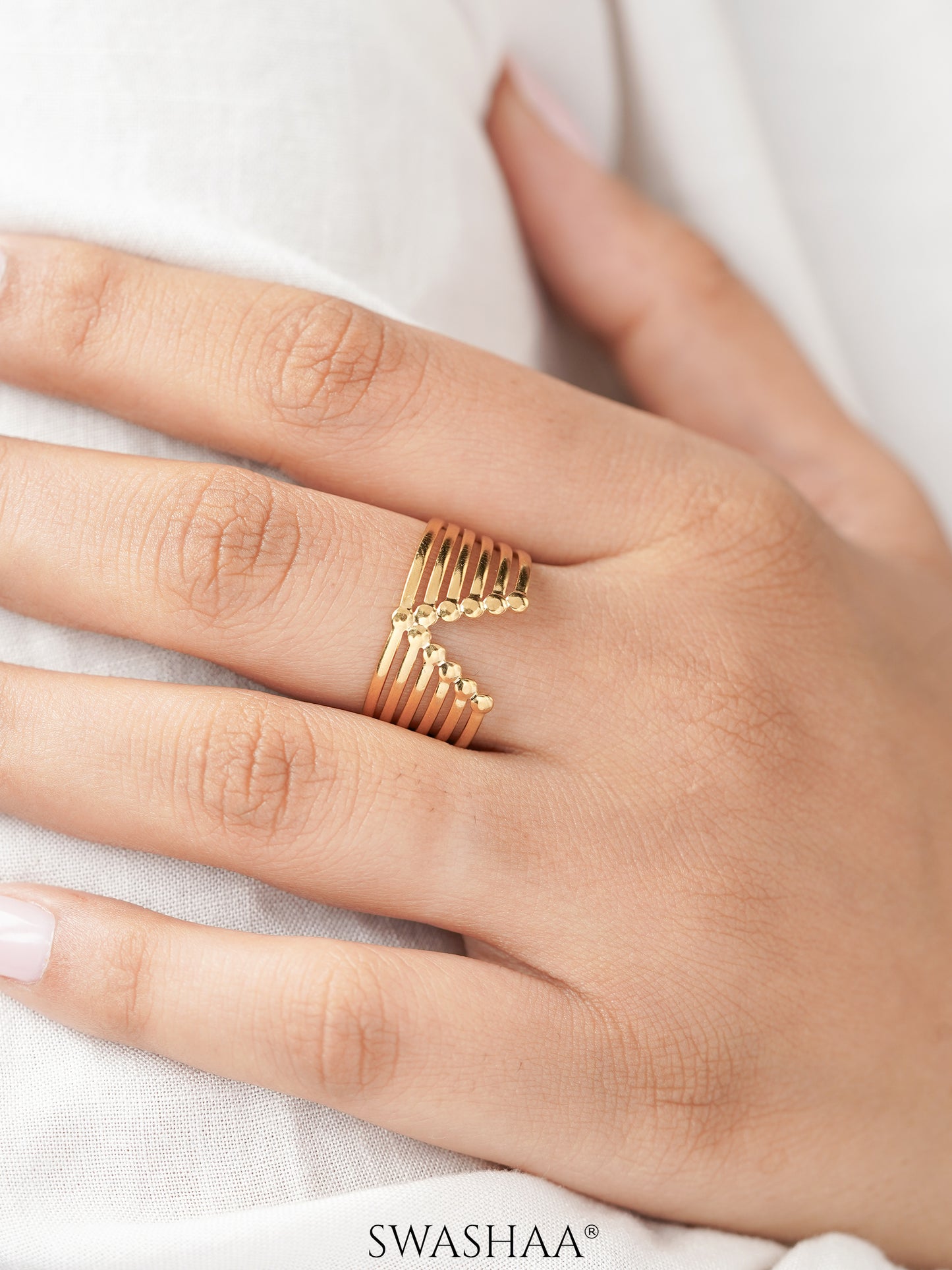 Clarky 18K Gold Plated Ring