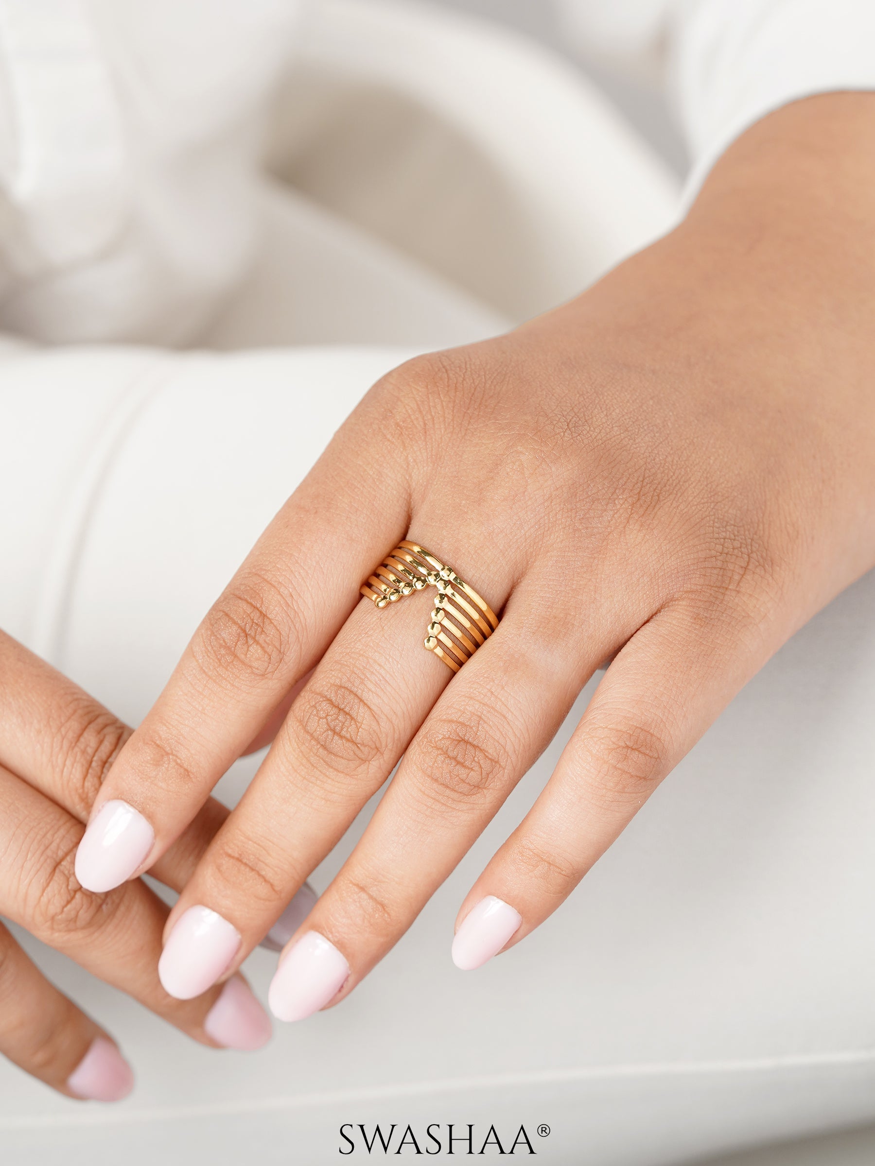 Clarky 18K Gold Plated Ring