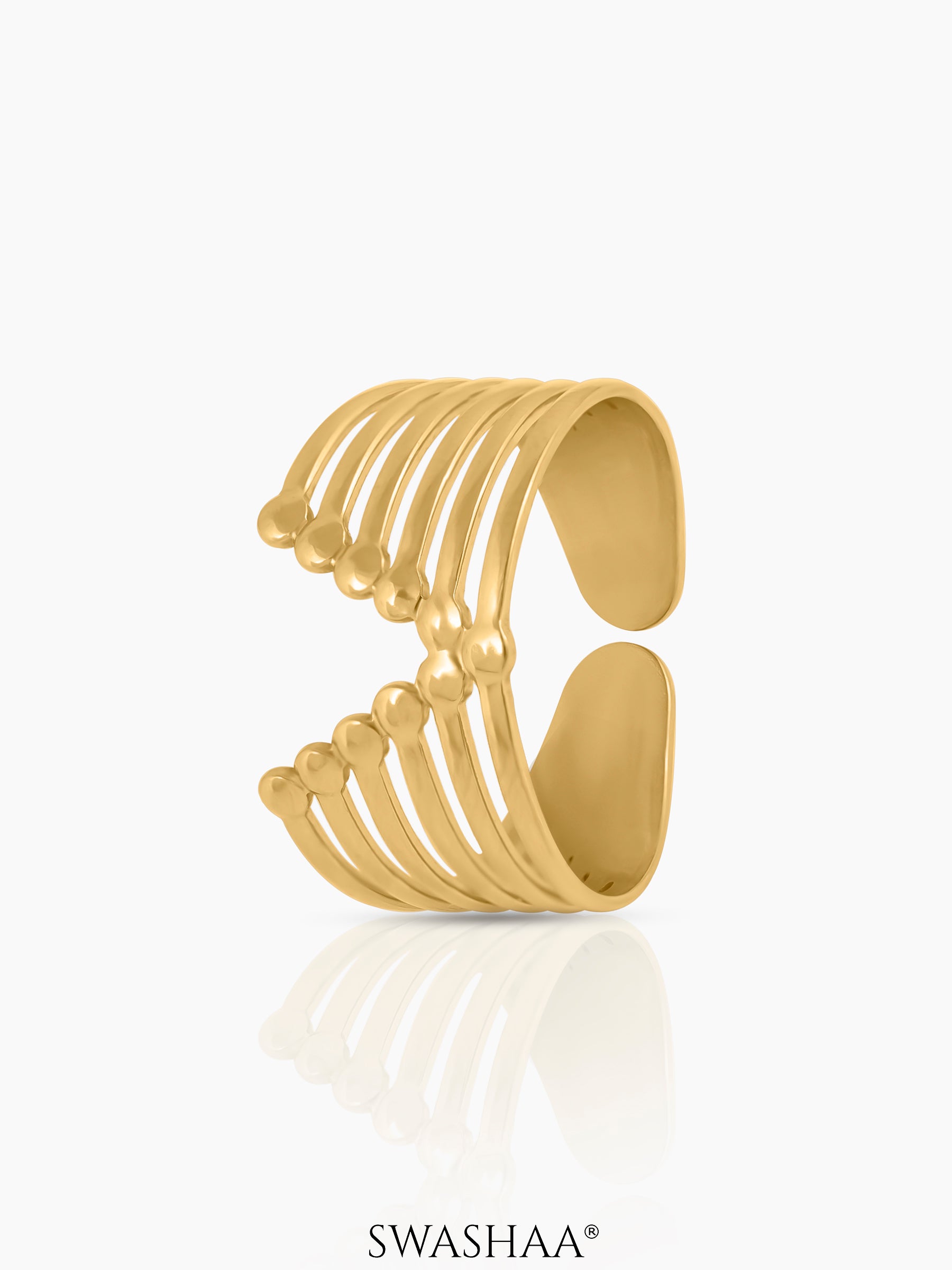 Clarky 18K Gold Plated Ring Gold