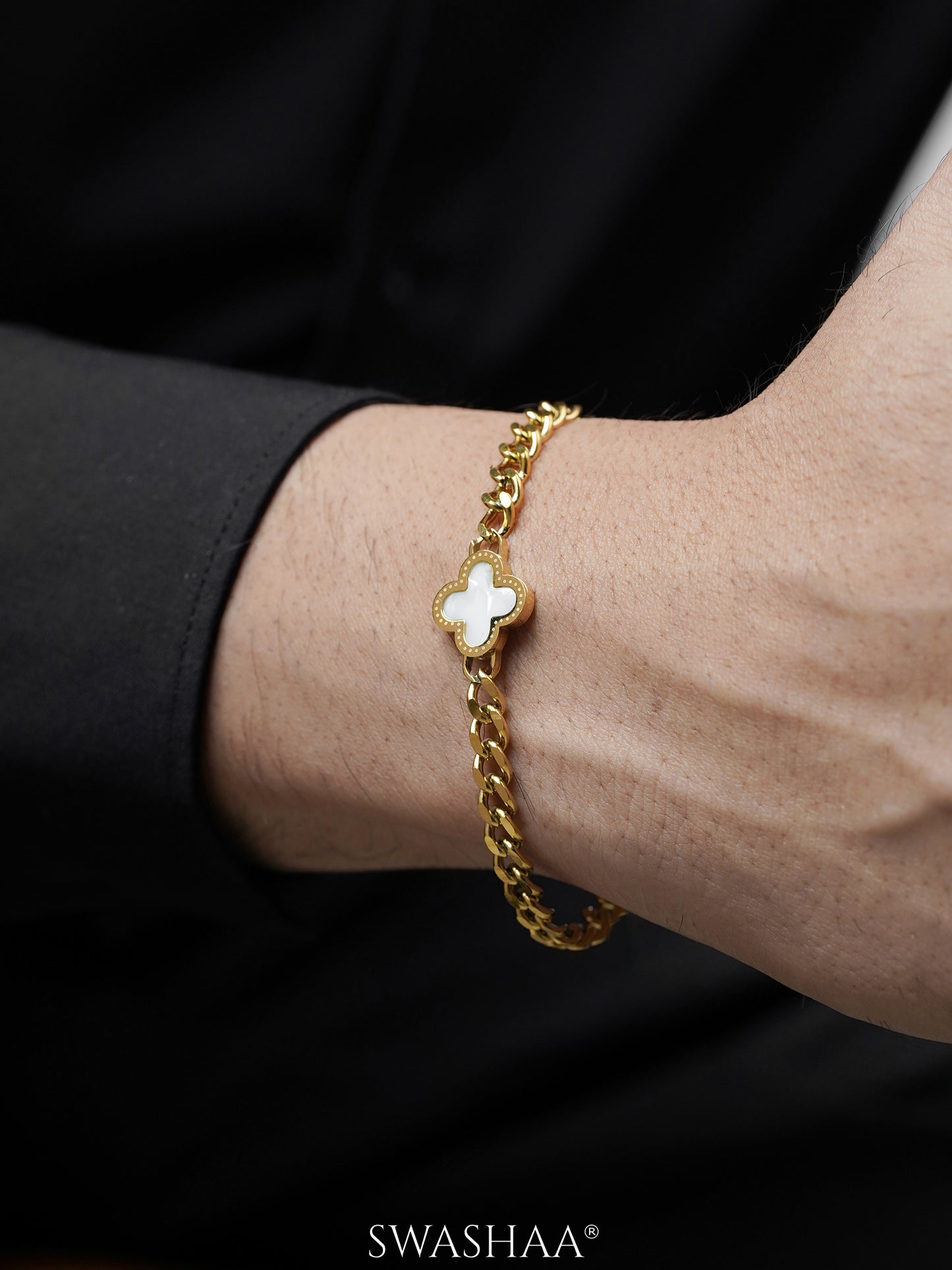 Clover Chain Men's Bracelet