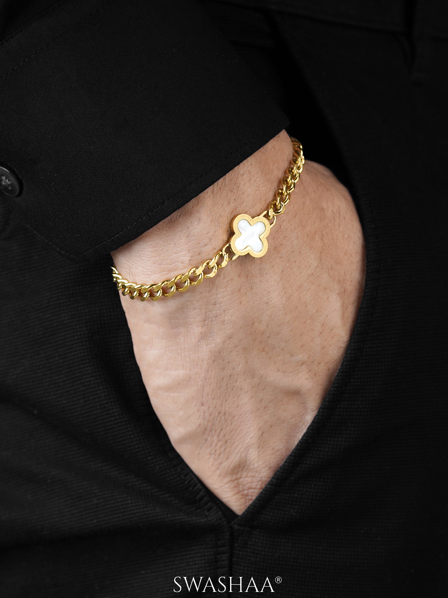 Clover Chain Men's Bracelet