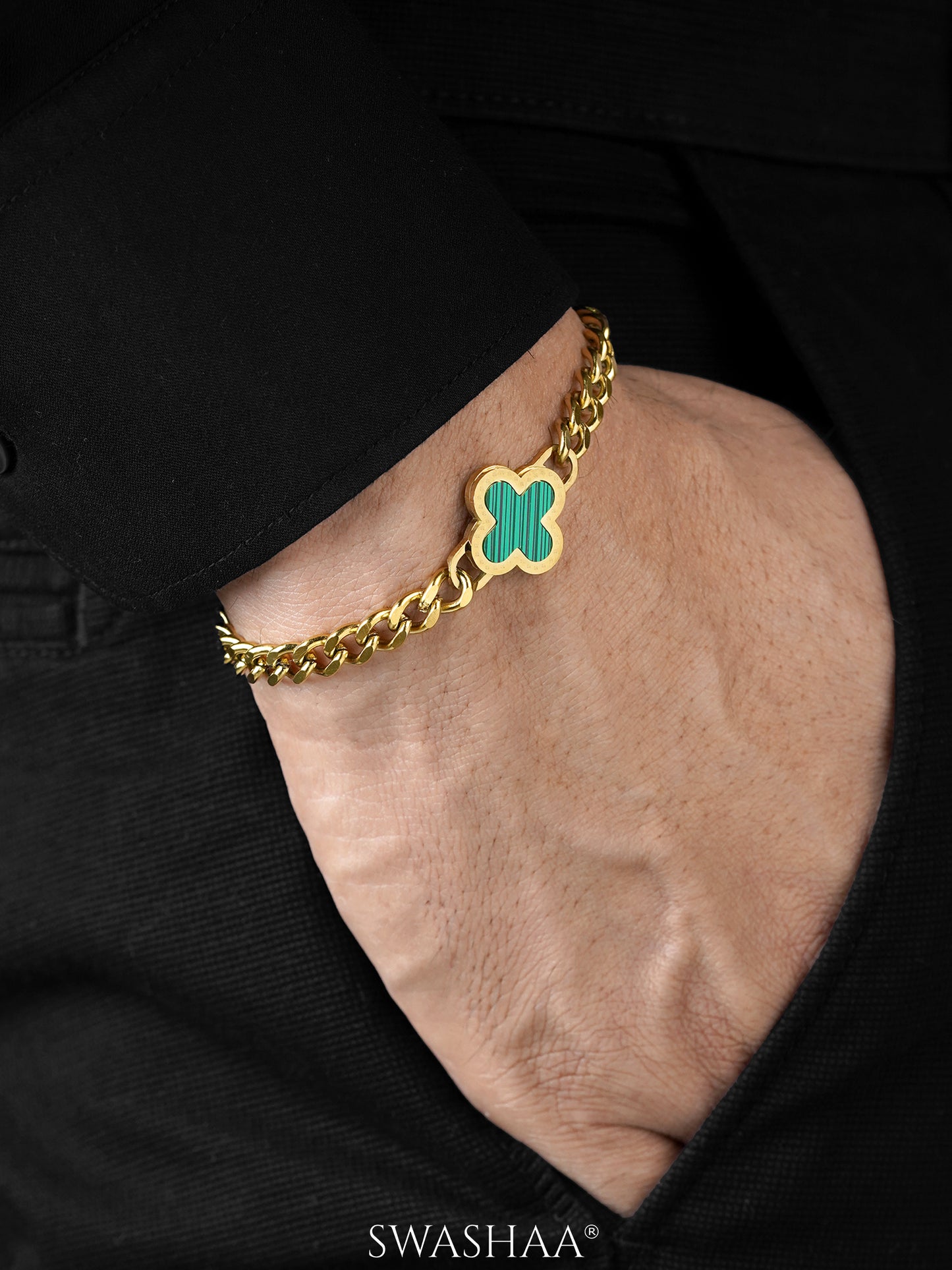 Clover Chain Men's Bracelet