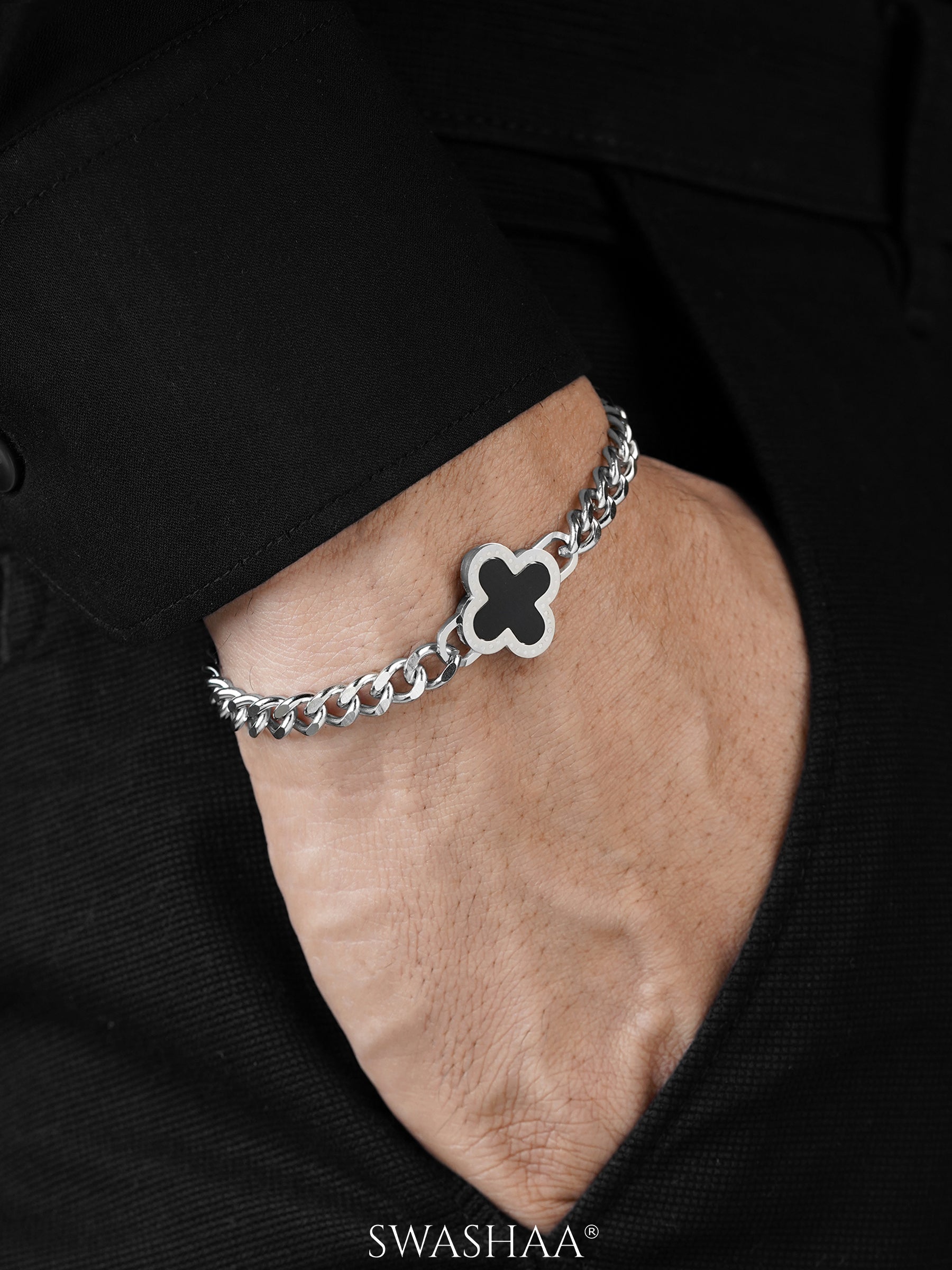 Clover Chain Men's Bracelet