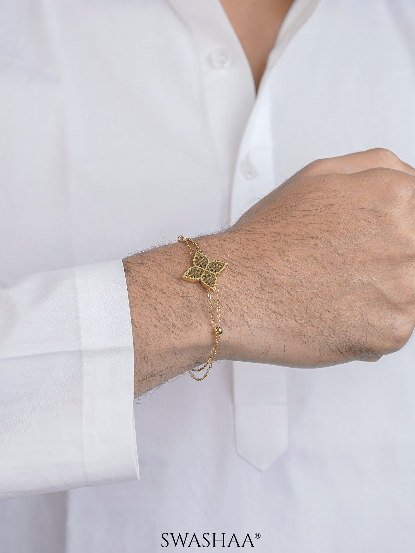 Clover Floral Men's Bracelet