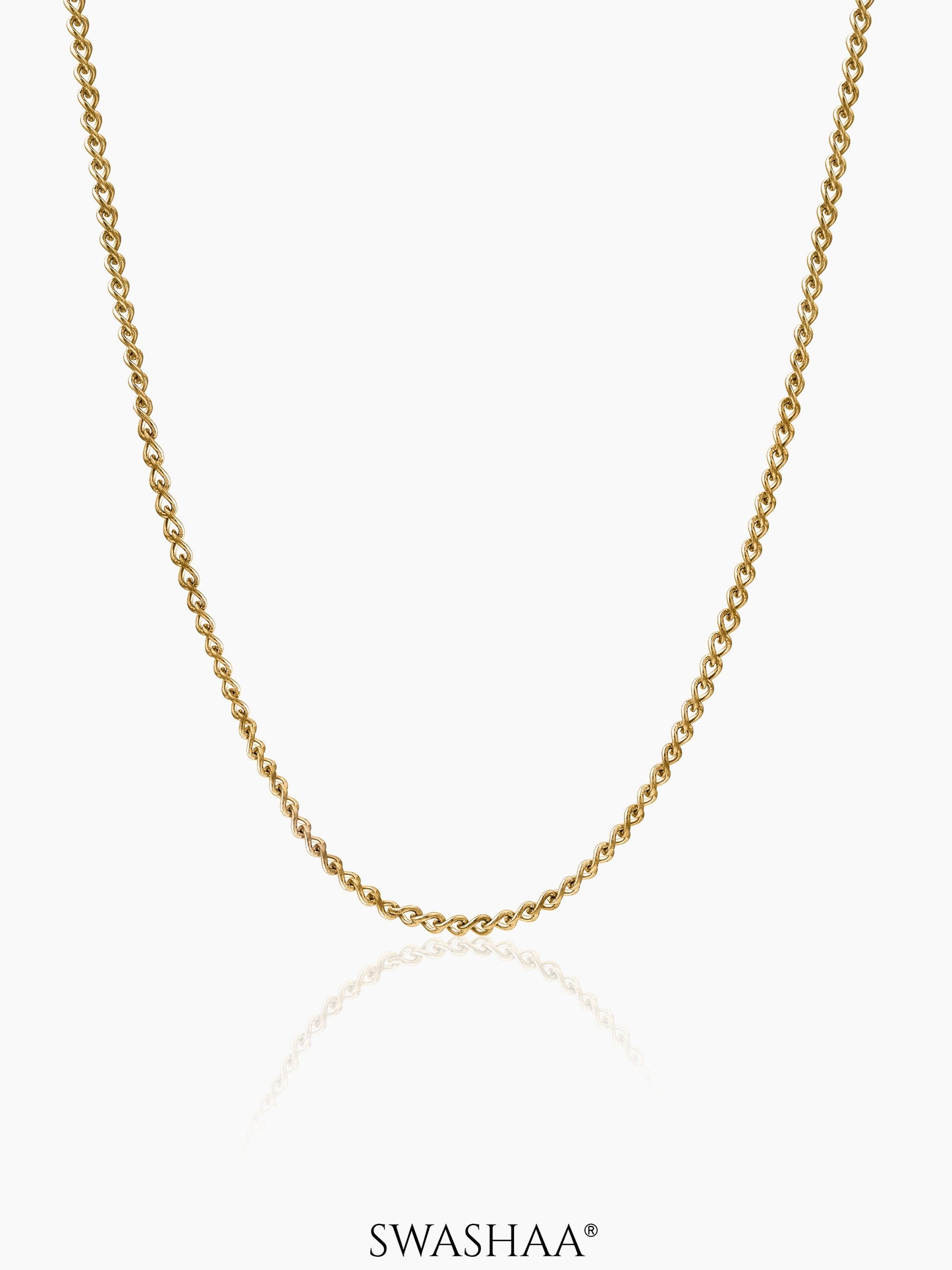Connel 2 MM Men's Chain 18K Gold Plated