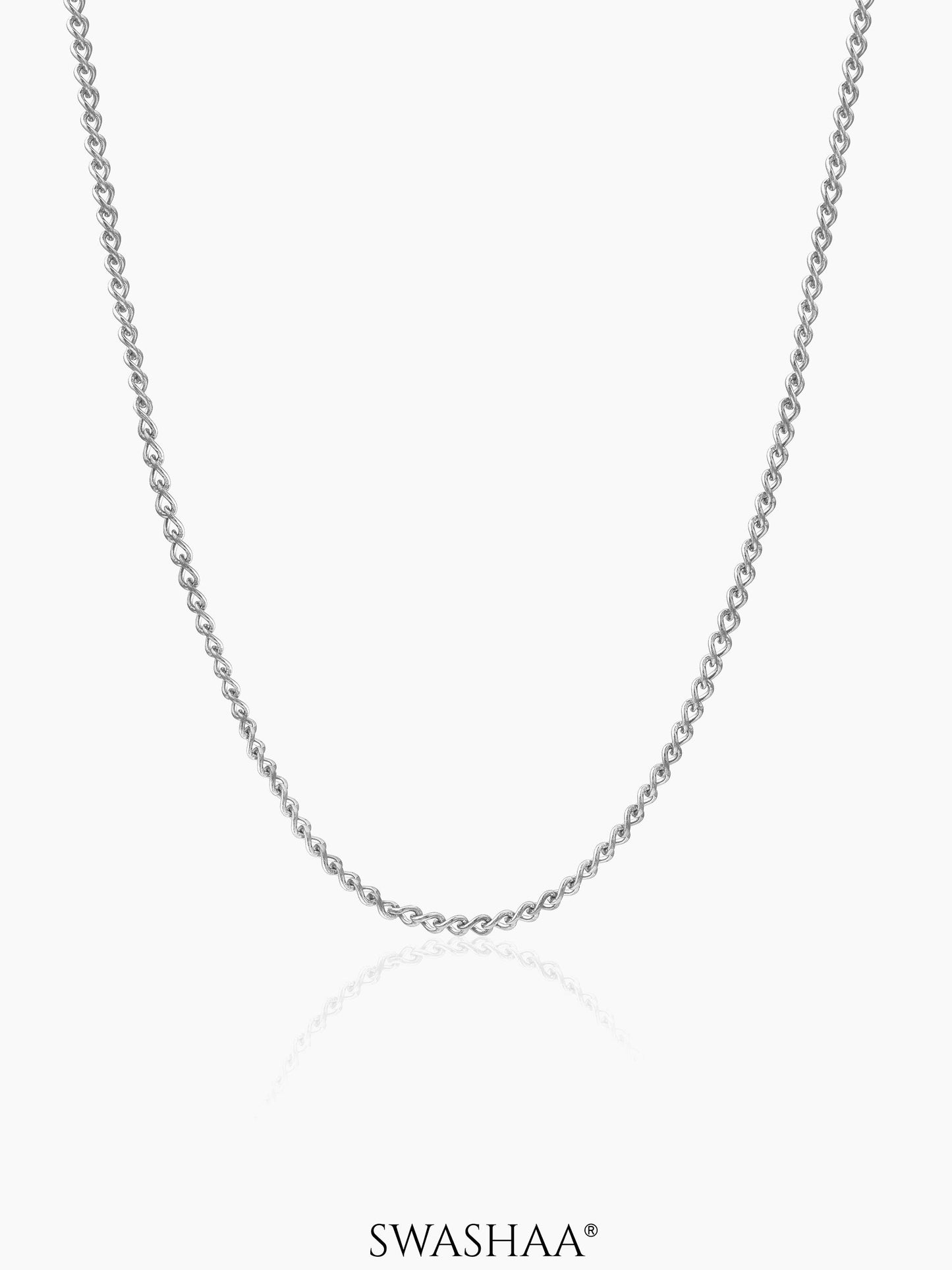Connel 2 MM Men's Chain Silver