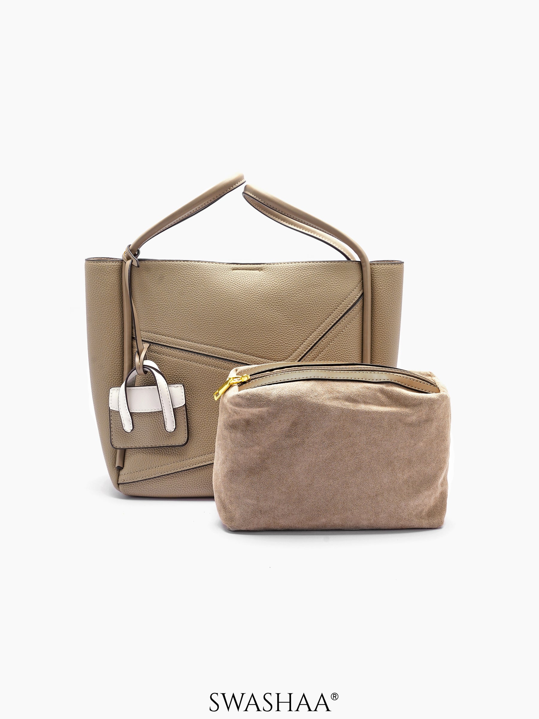 Mic Leather Tote Bag