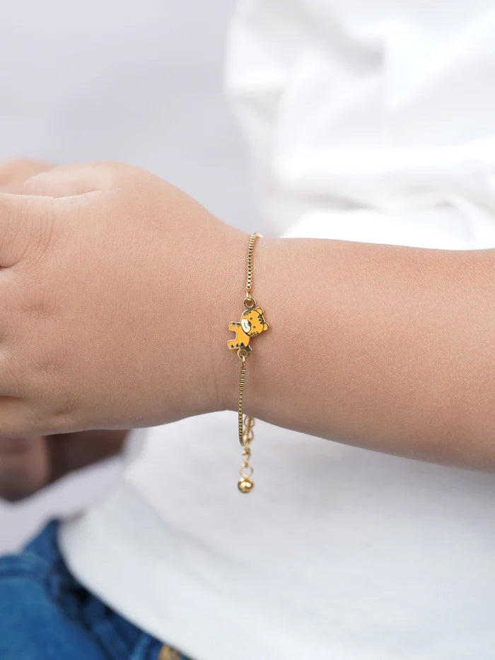 Cub Charm 18K Gold Plated Kid's Bracelet