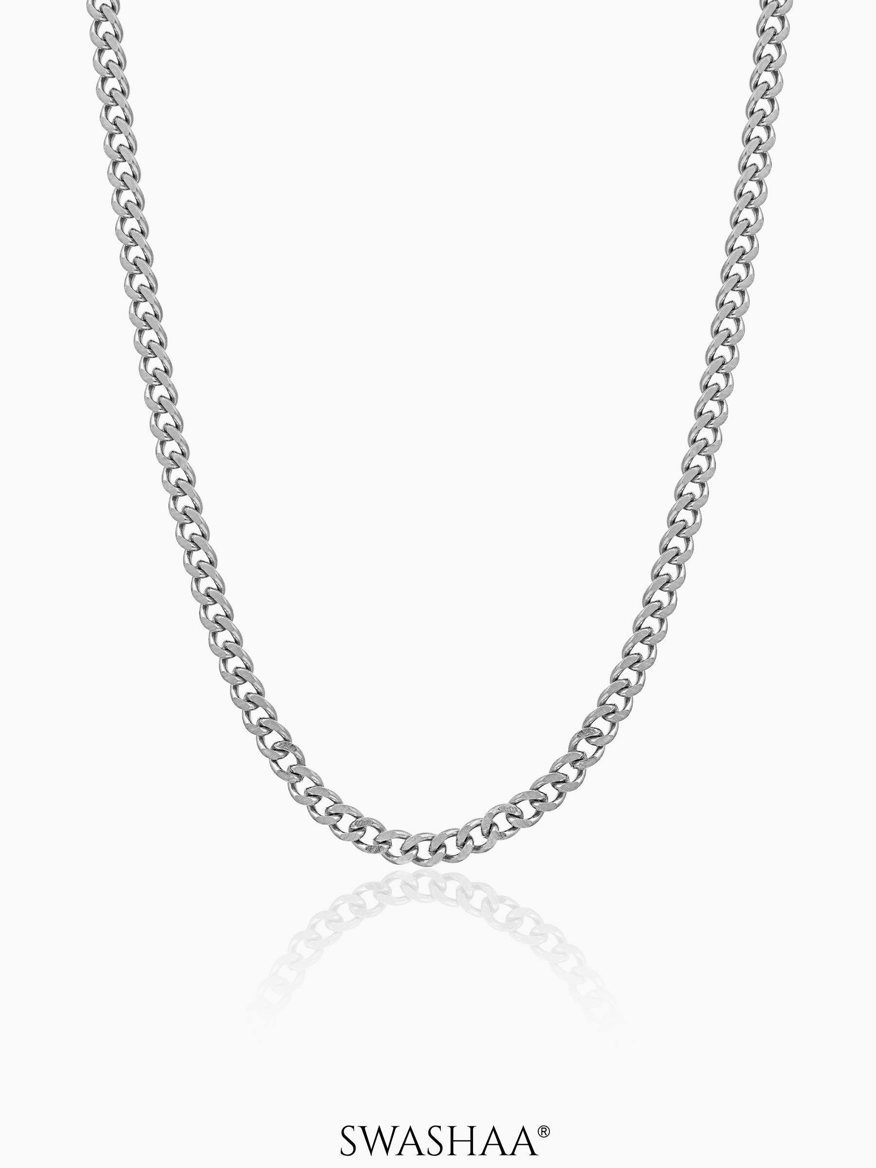 Cuban 3 MM Men's Chain Silver
