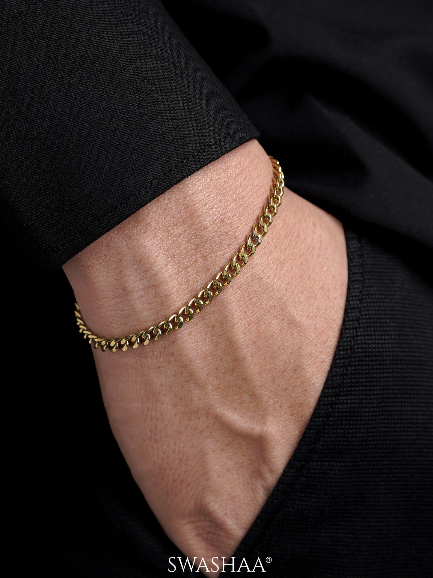 Cuban Chain 4 MM Men's Bracelet