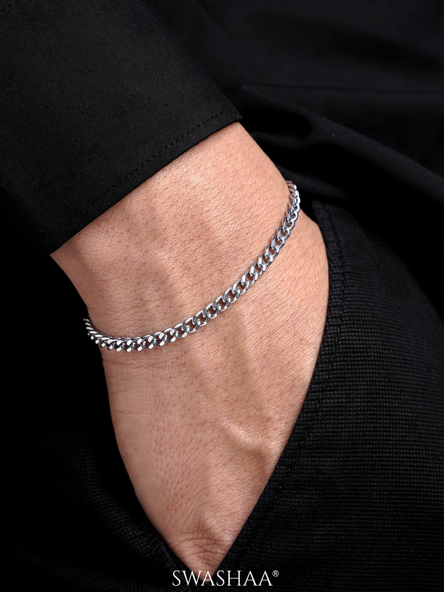 Cuban Chain 4 MM Men's Bracelet