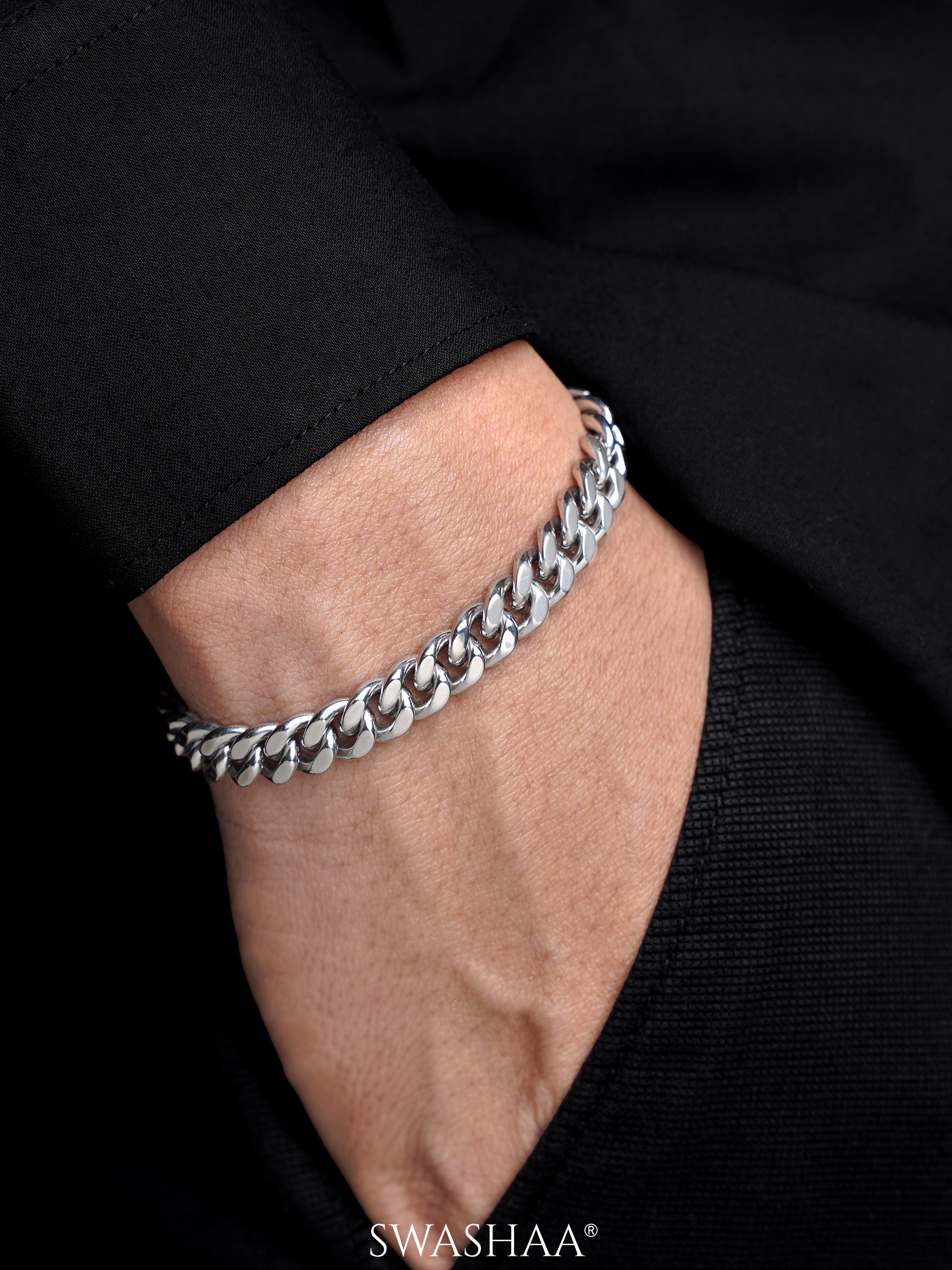 Cuban Chain 8 MM Men's Bracelet