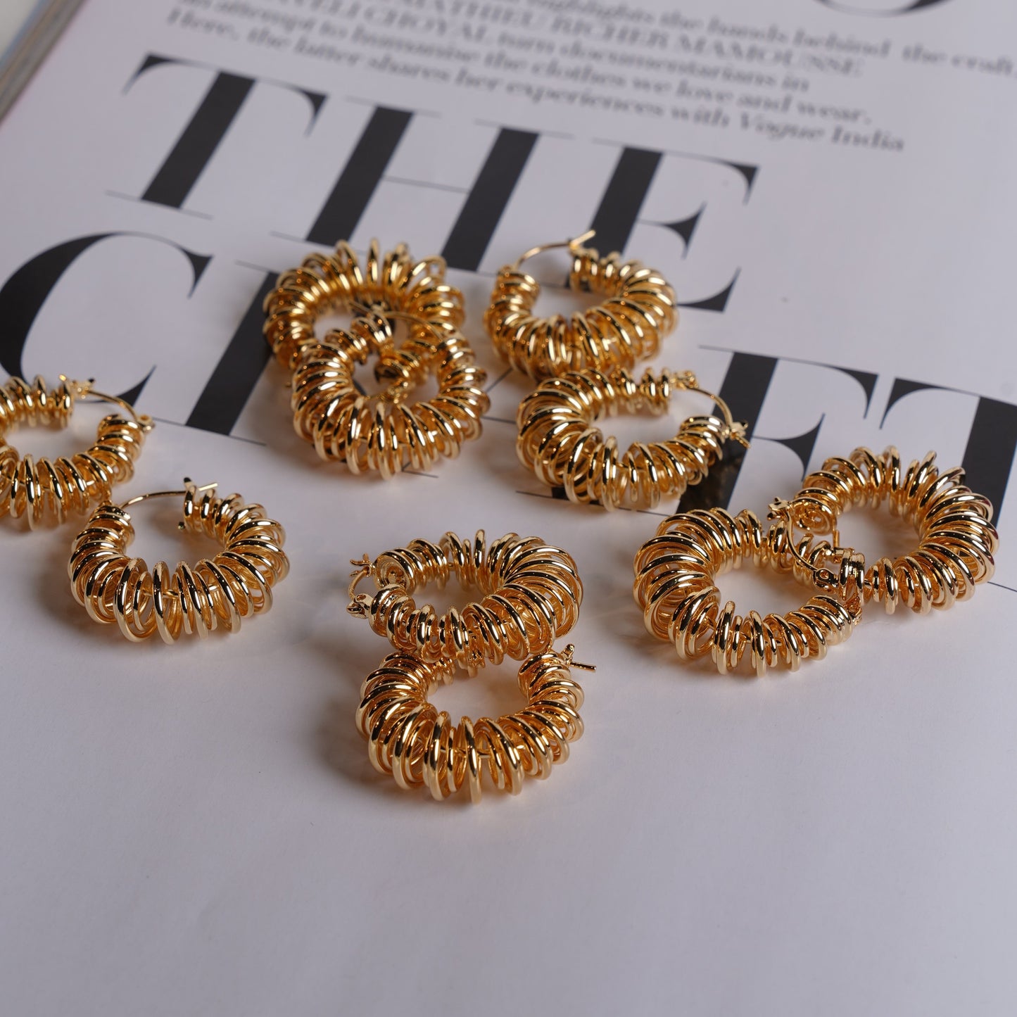 Fedella Hoop 18K Gold Plated Earrings