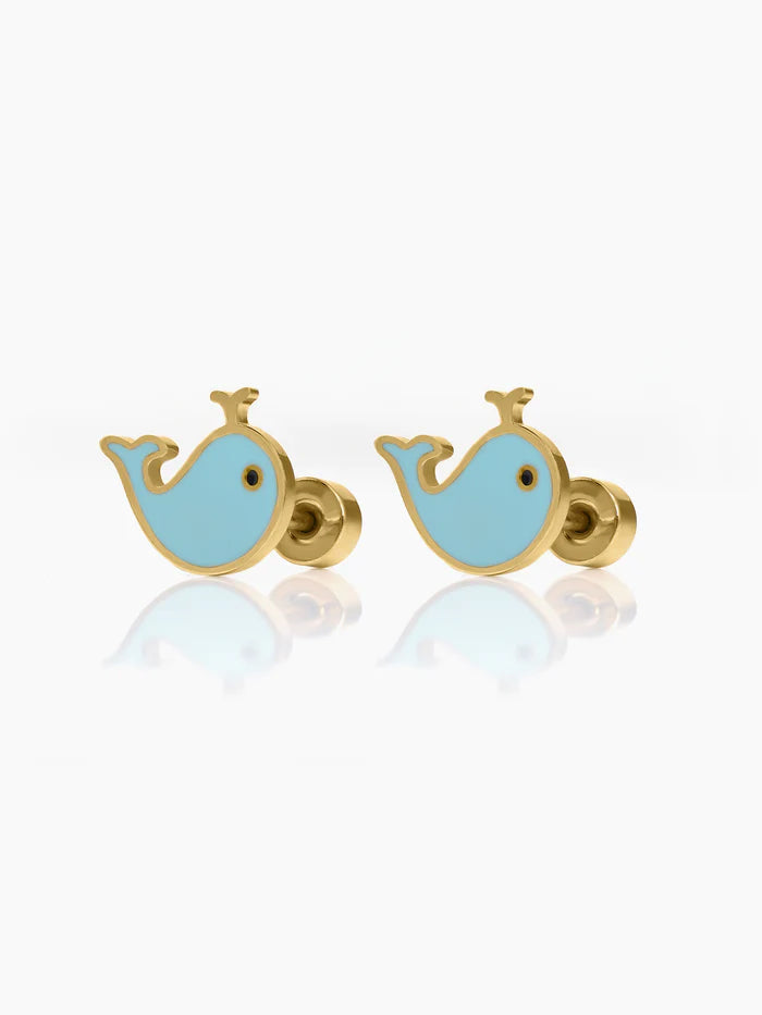 Dappy Whale 18K Gold Plated Kid’s Earrings