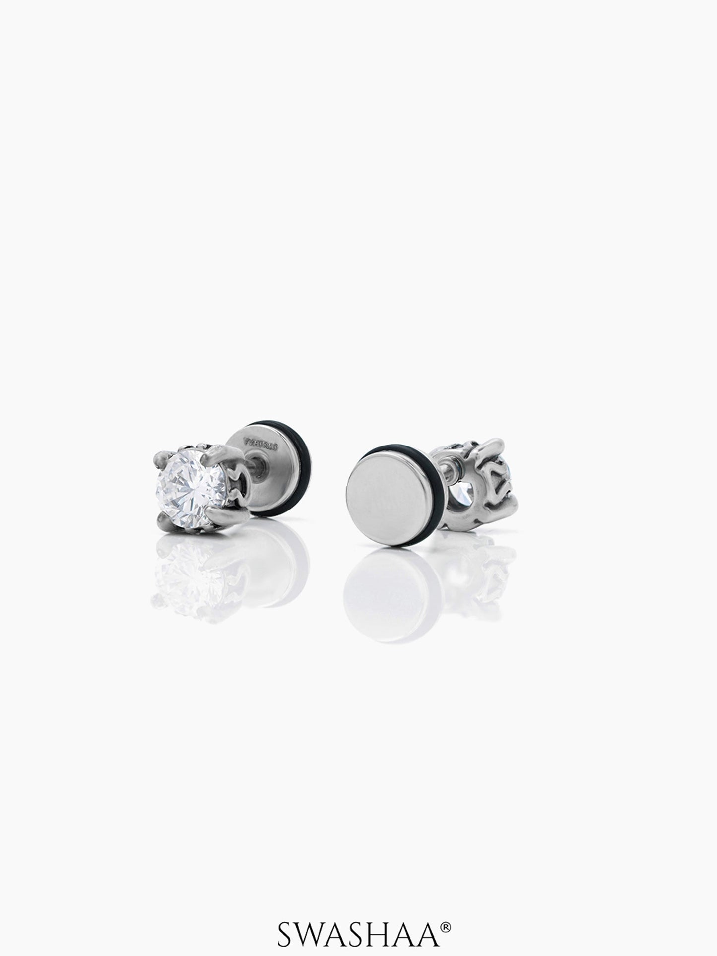 Dax Solitaire Men's Stud Earrings