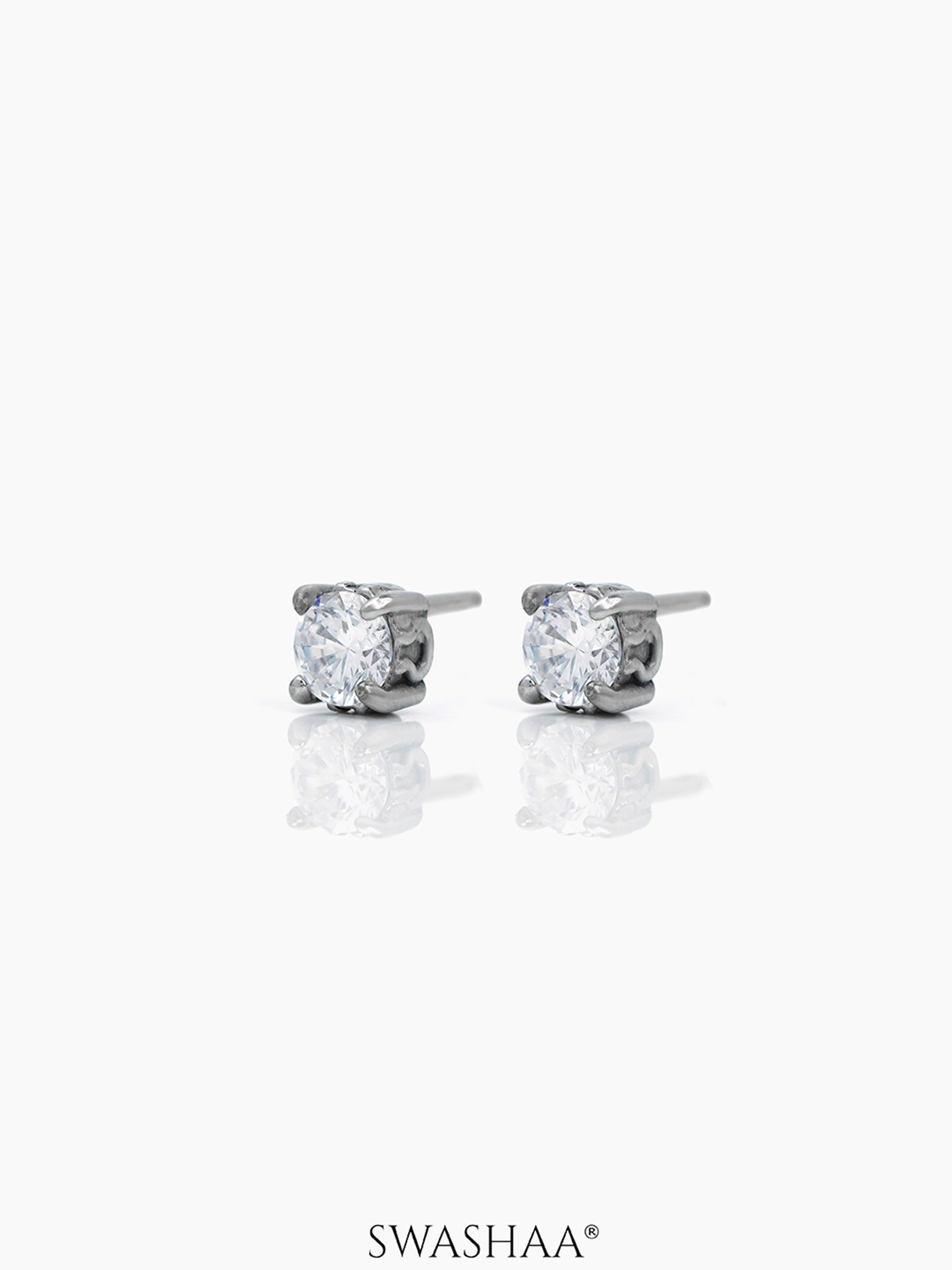 Dax Solitaire Men's Stud Earrings