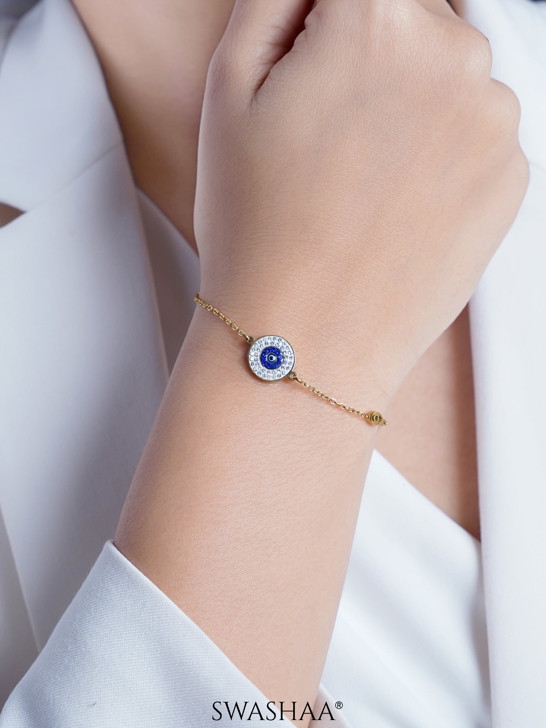 Diamond Evil Eye Bracelet
