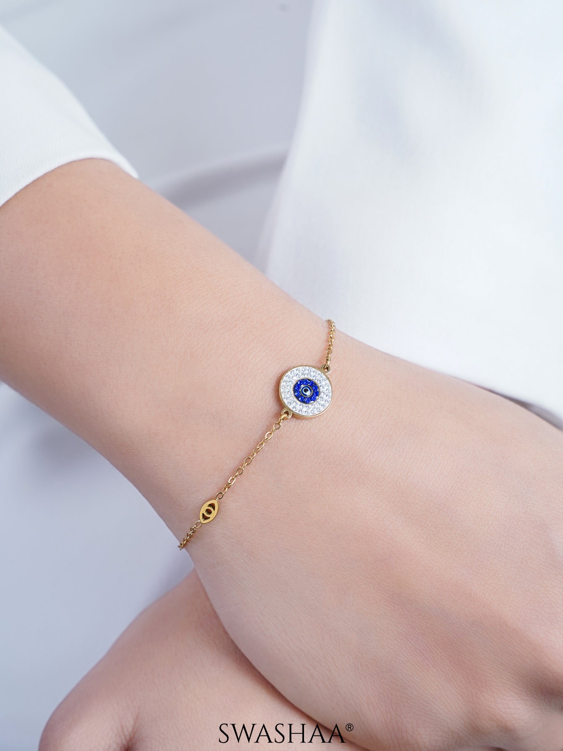 Diamond Evil Eye Bracelet
