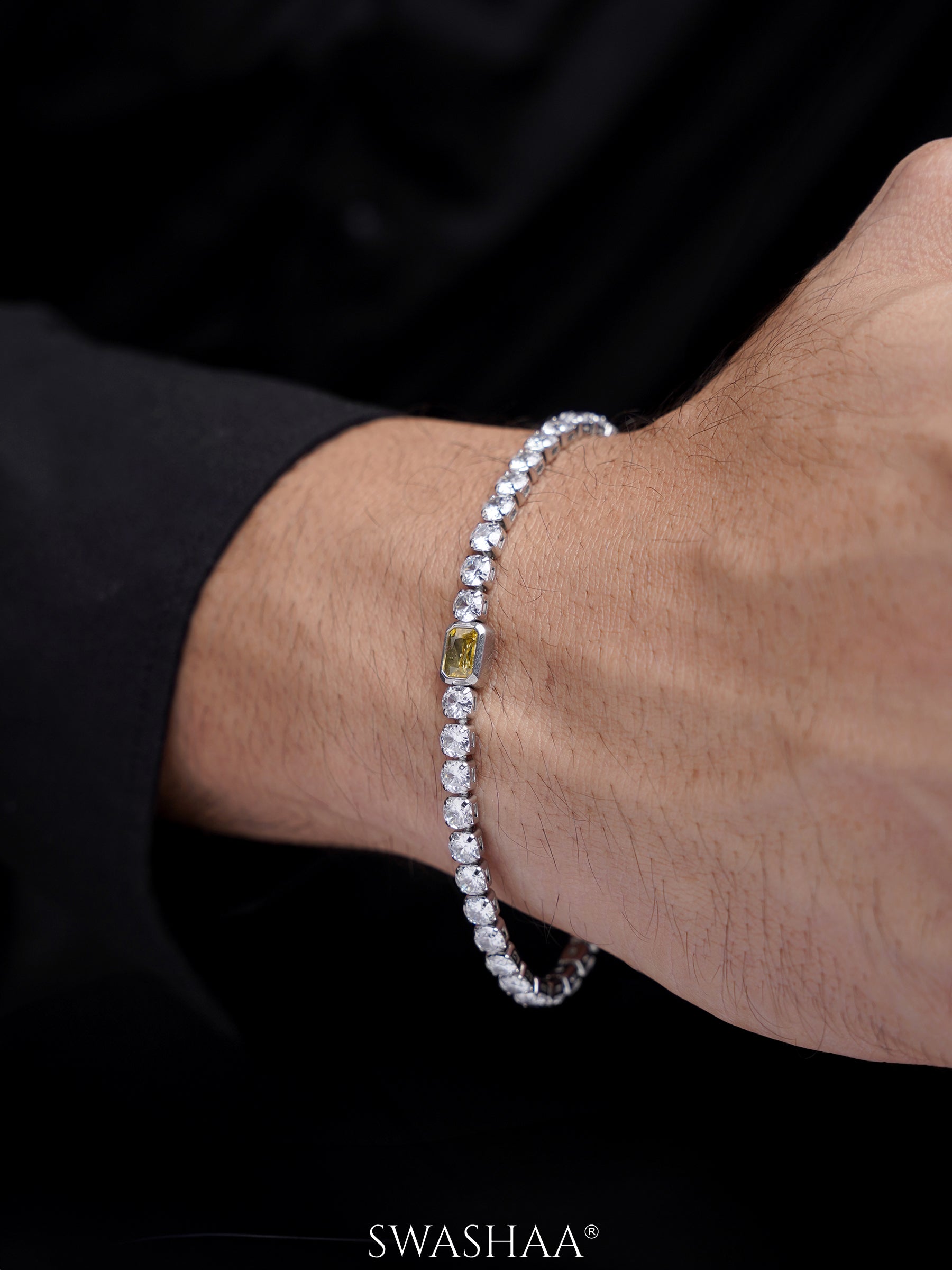 Diamond Tennis Men's Bracelet