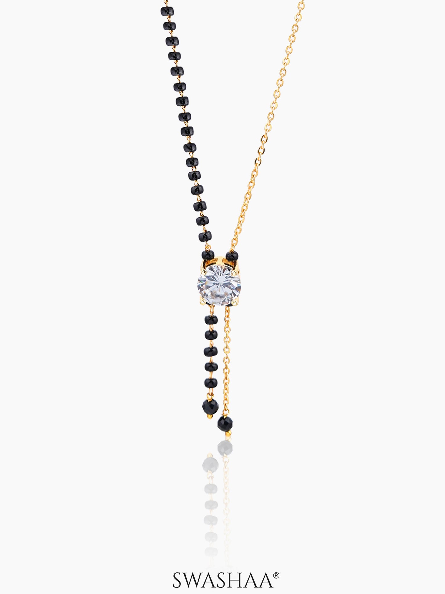 Diantha Diamond Flow 18K Gold Plated Mangalsutra Gold
