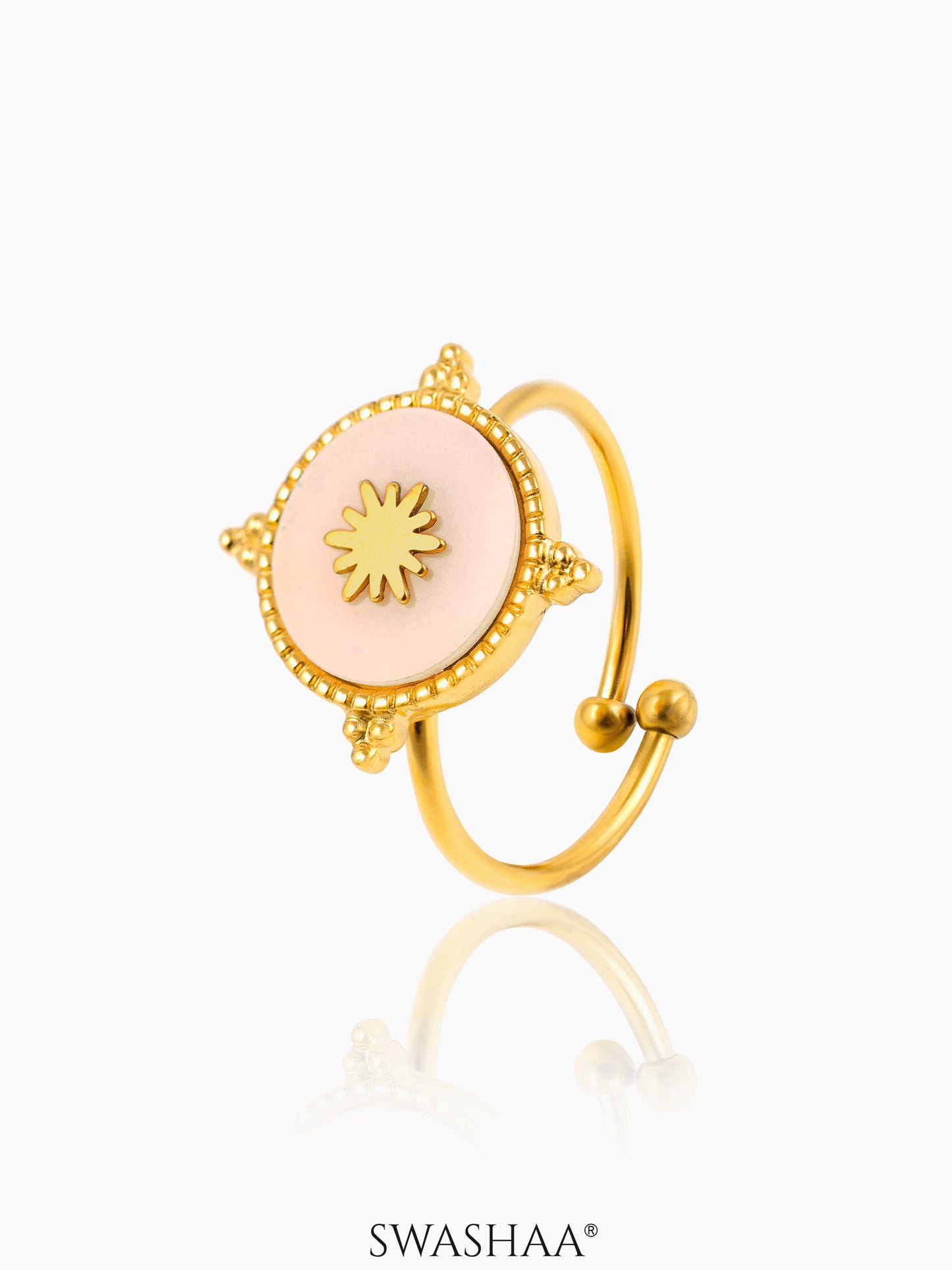 Domicia Sun 18K Gold Plated Ring Gold