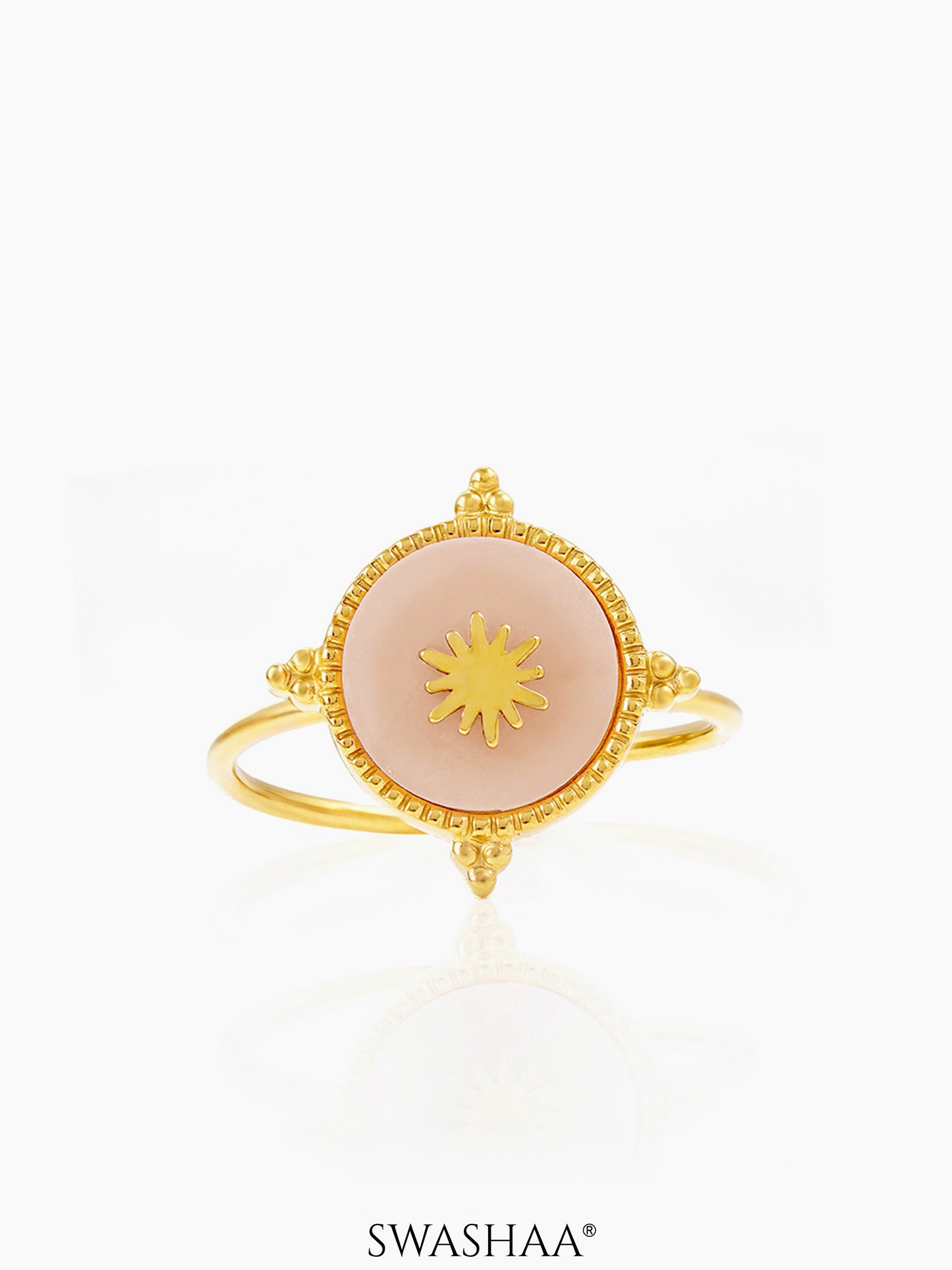 Domicia Sun 18K Gold Plated Ring