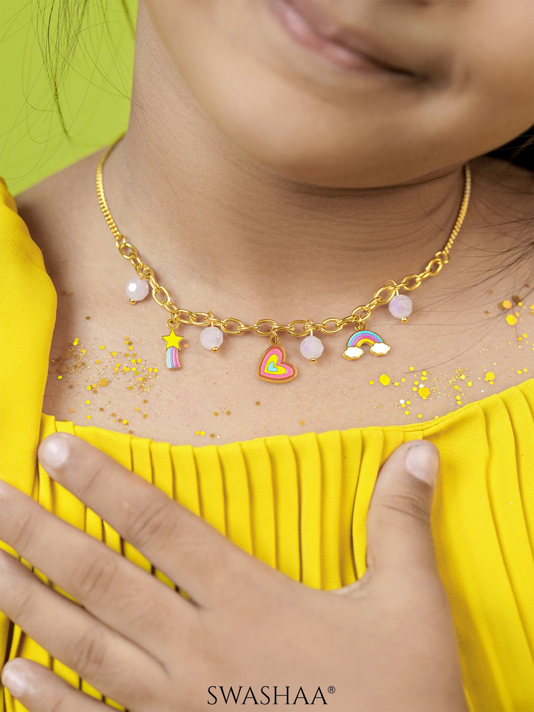 Dora Charms 18K Gold Plated Kid's Necklace