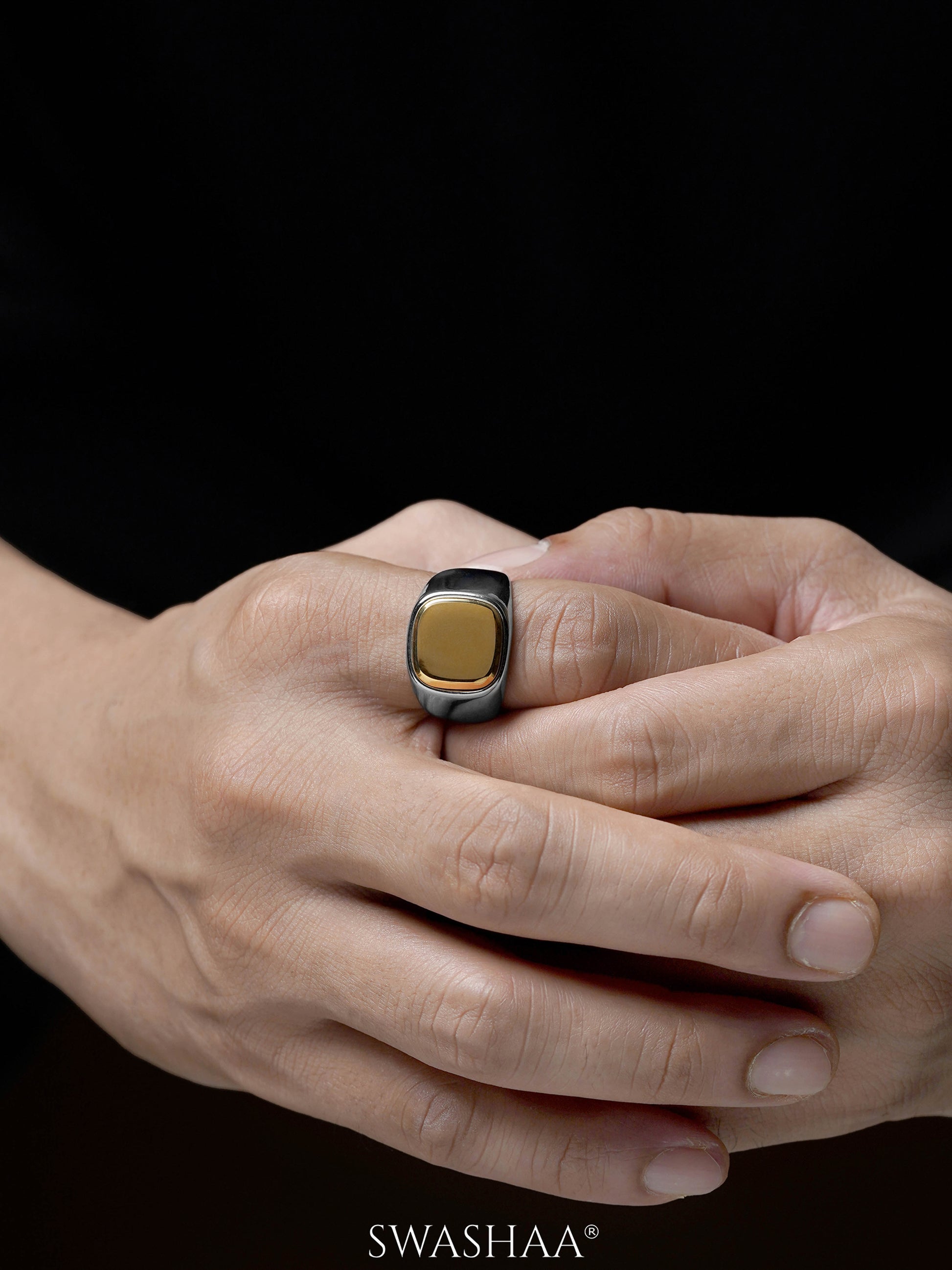 Drax Square Signet Men's Ring