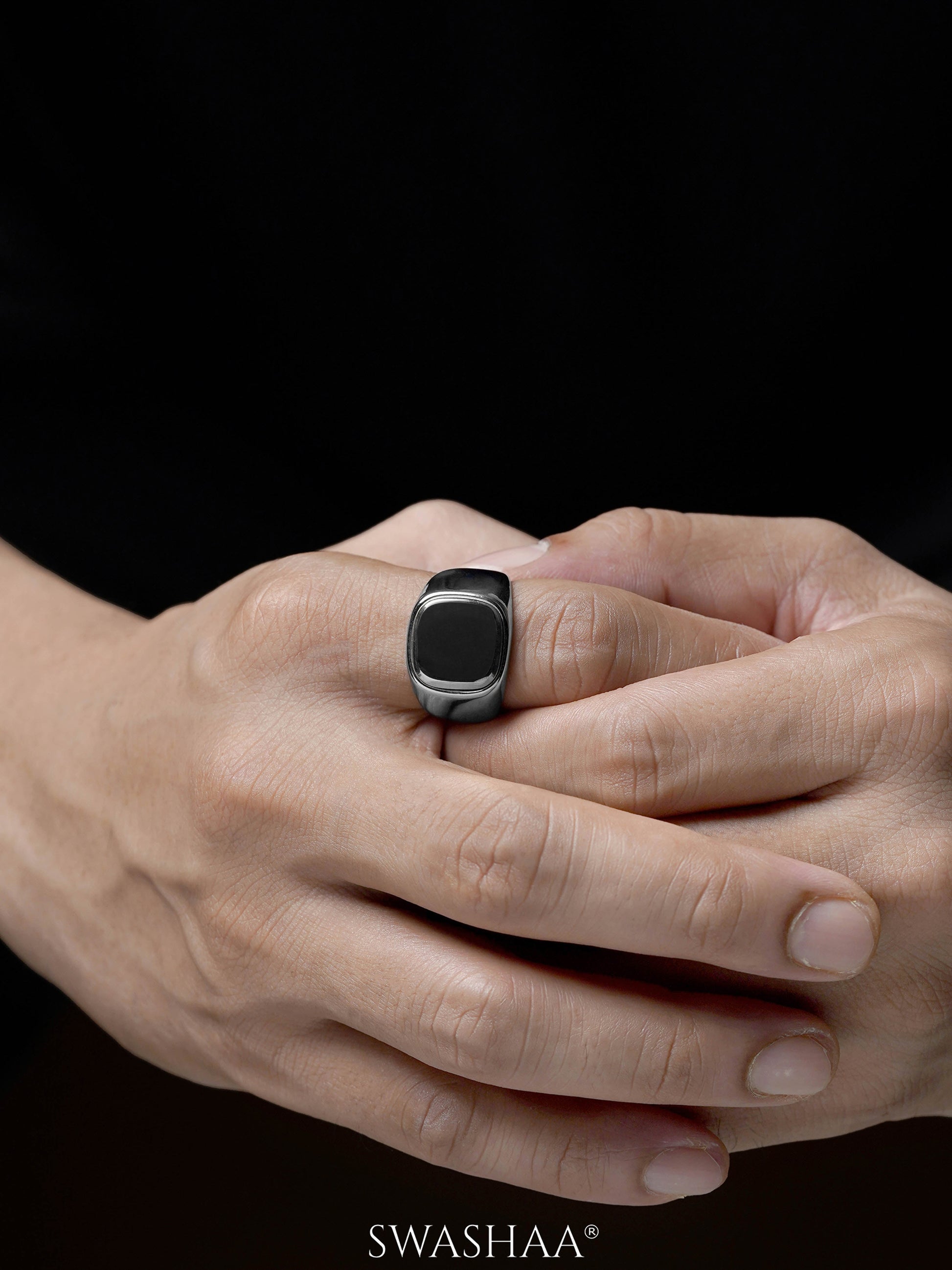 Drax Square Signet Men's Ring