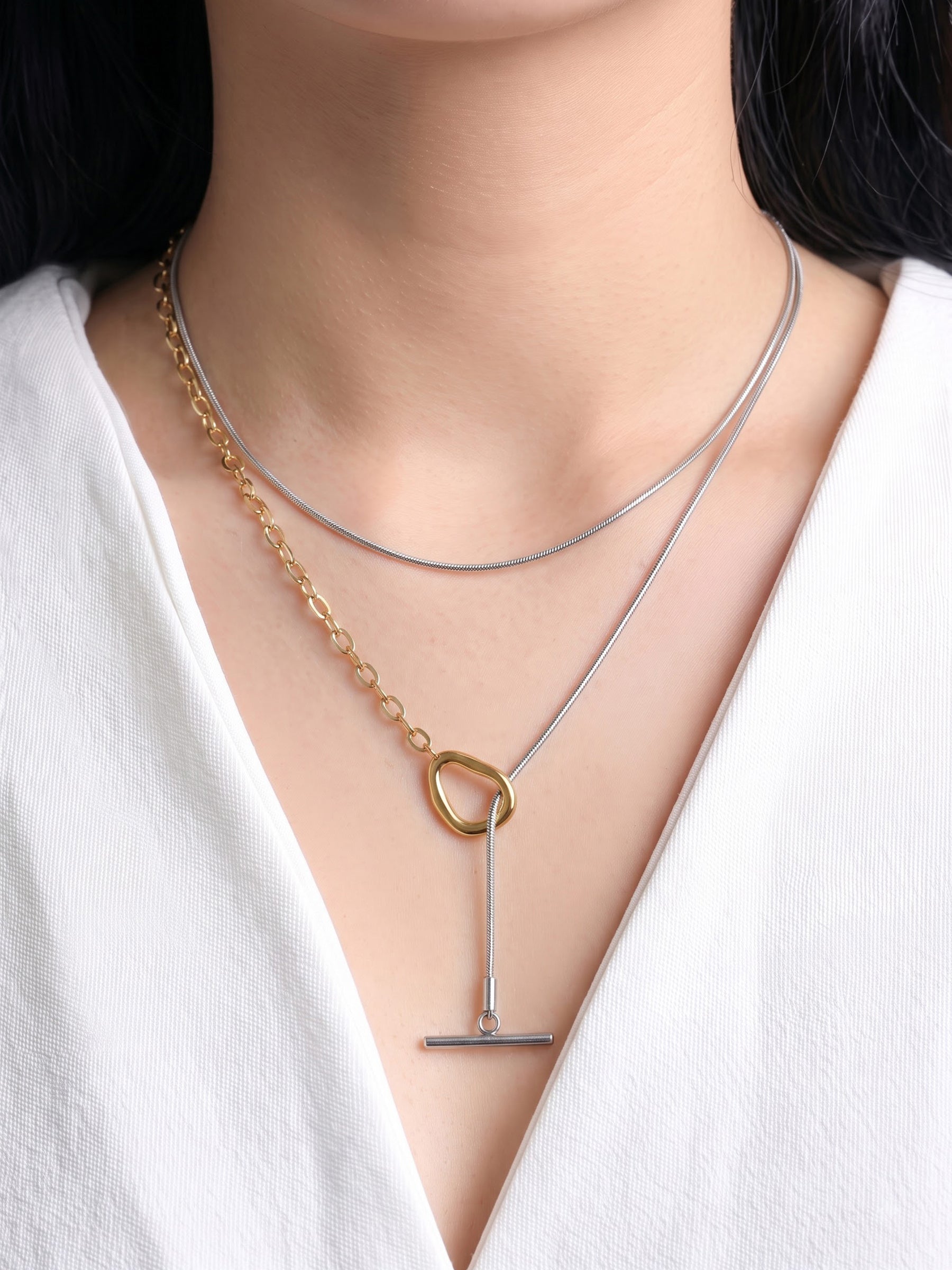 Eira Double Chain Necklace