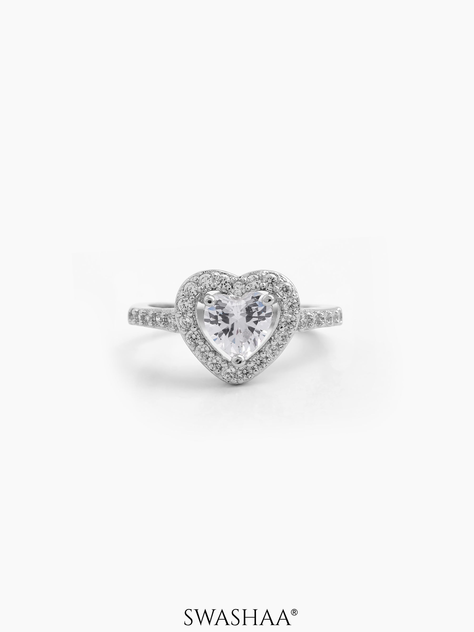Eiro Heart Solitaire Ring