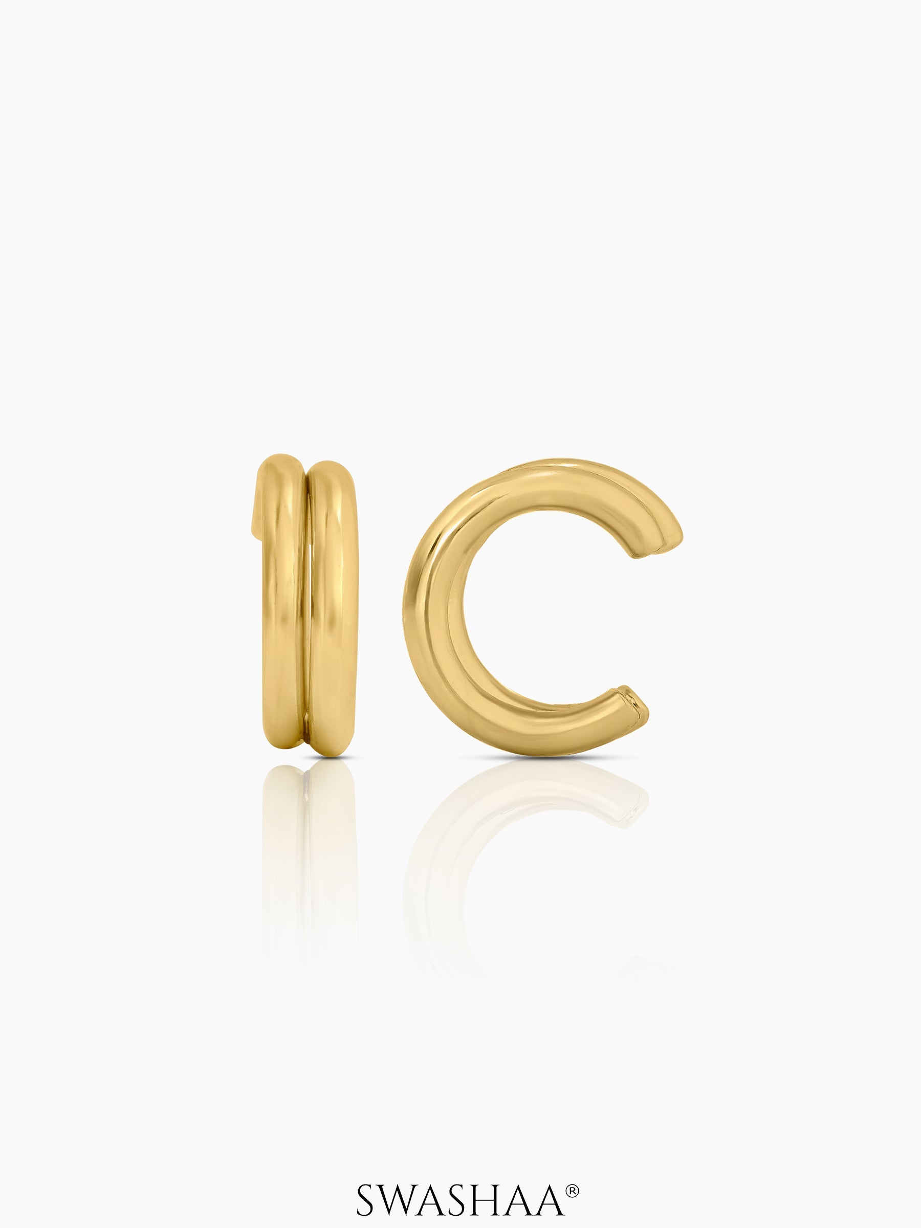 Elan Ear Cuffs 18K Gold Plated