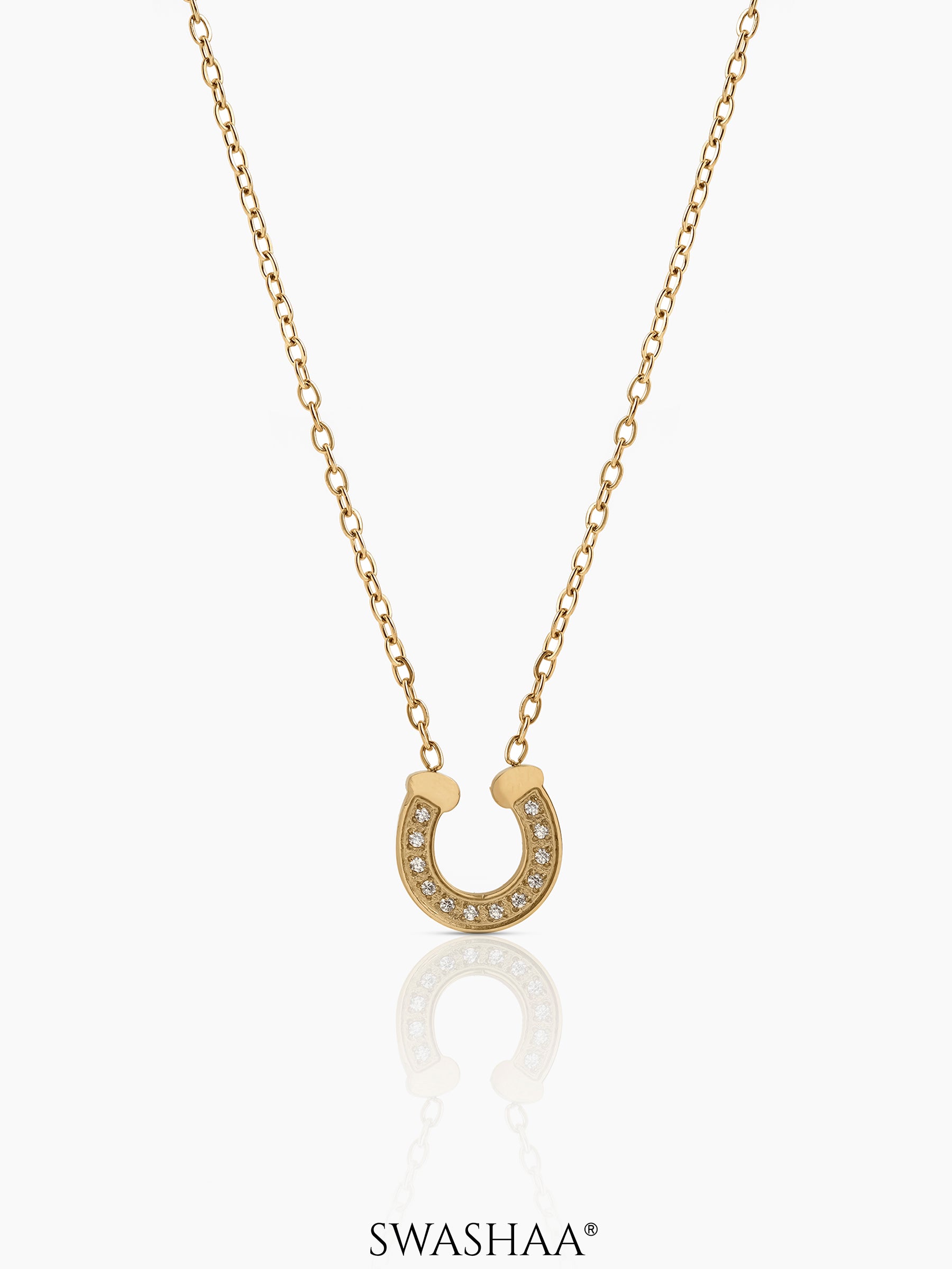 Elari Horseshoe 18K Gold Plated Necklace Gold
