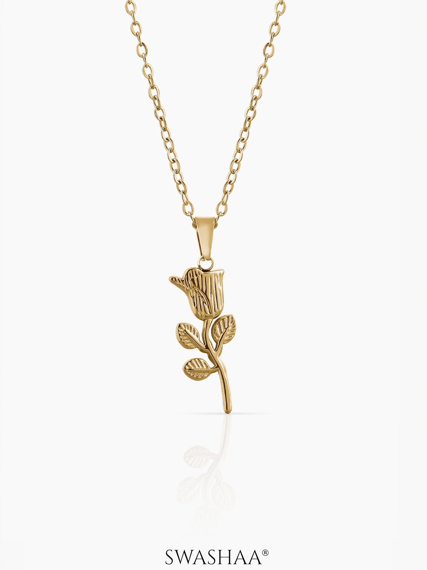 Elina Rose Necklace Gold