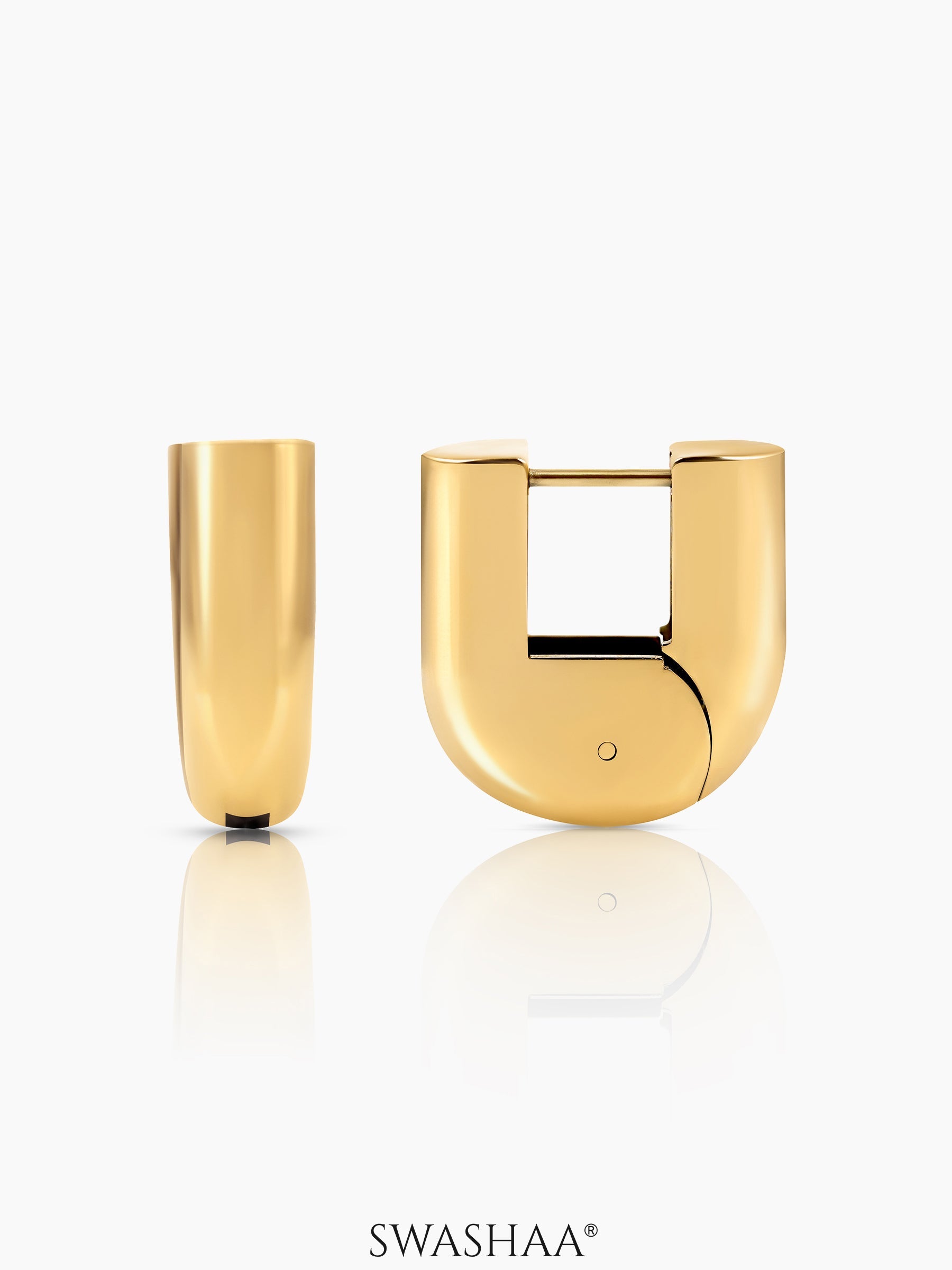 Elva Women's Hoop Earrings 18K Gold Plated