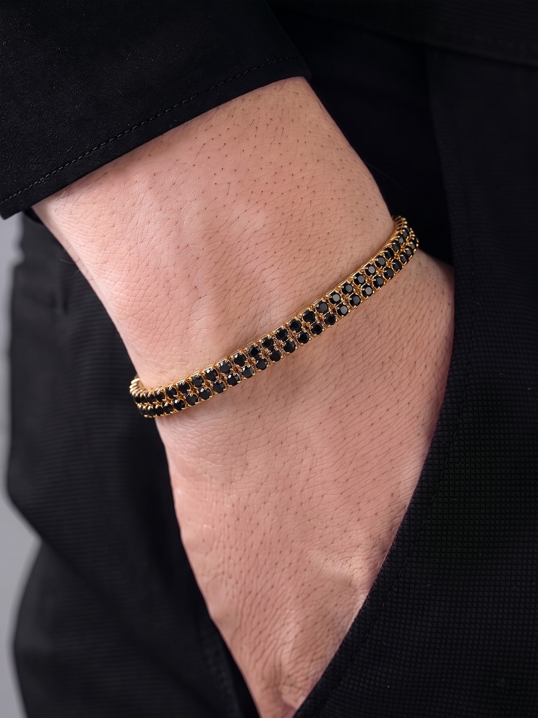 Elvra Diamond Tennis Men's Bracelet