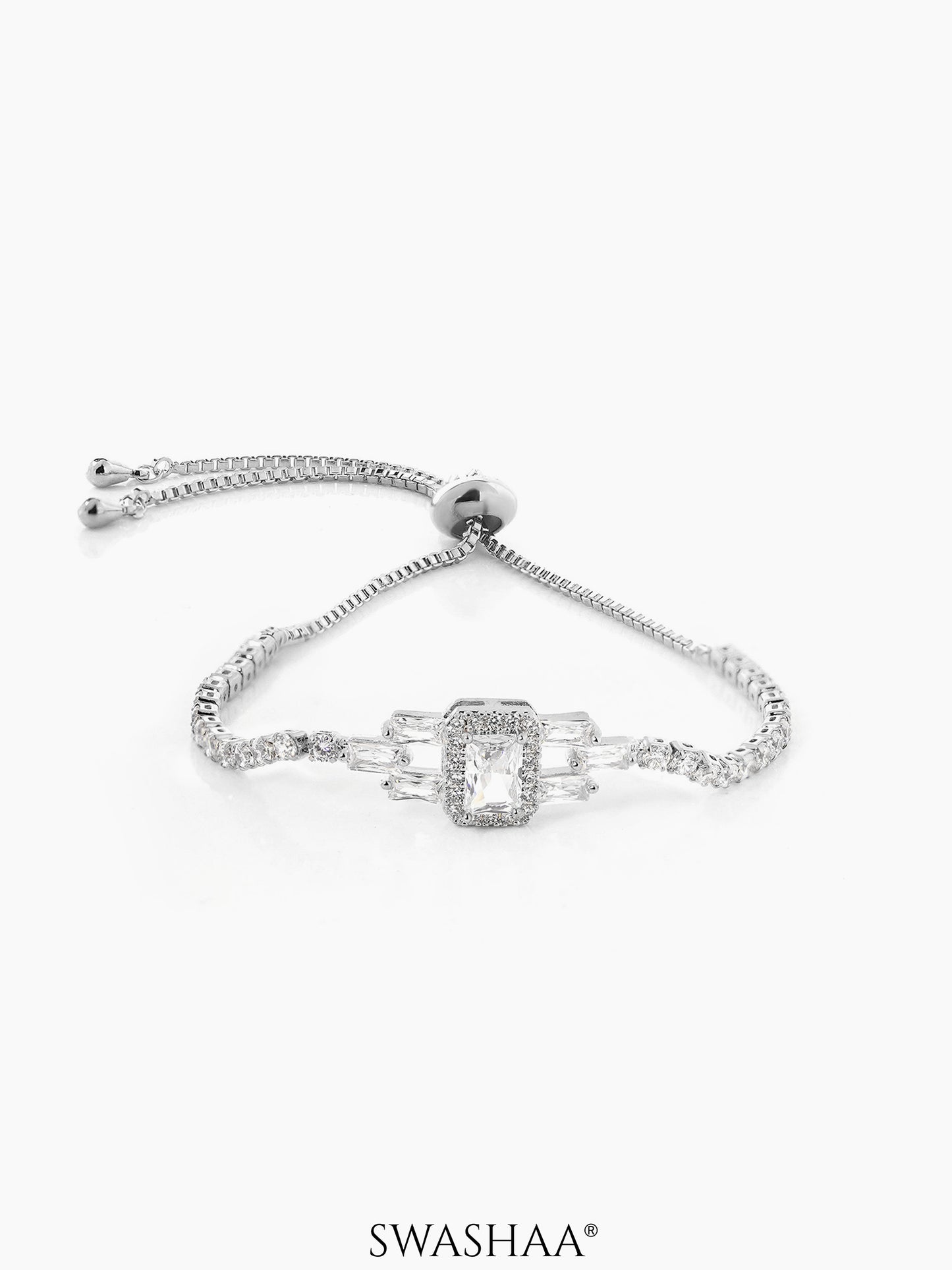 Esther Solitaire Bracelet Silver
