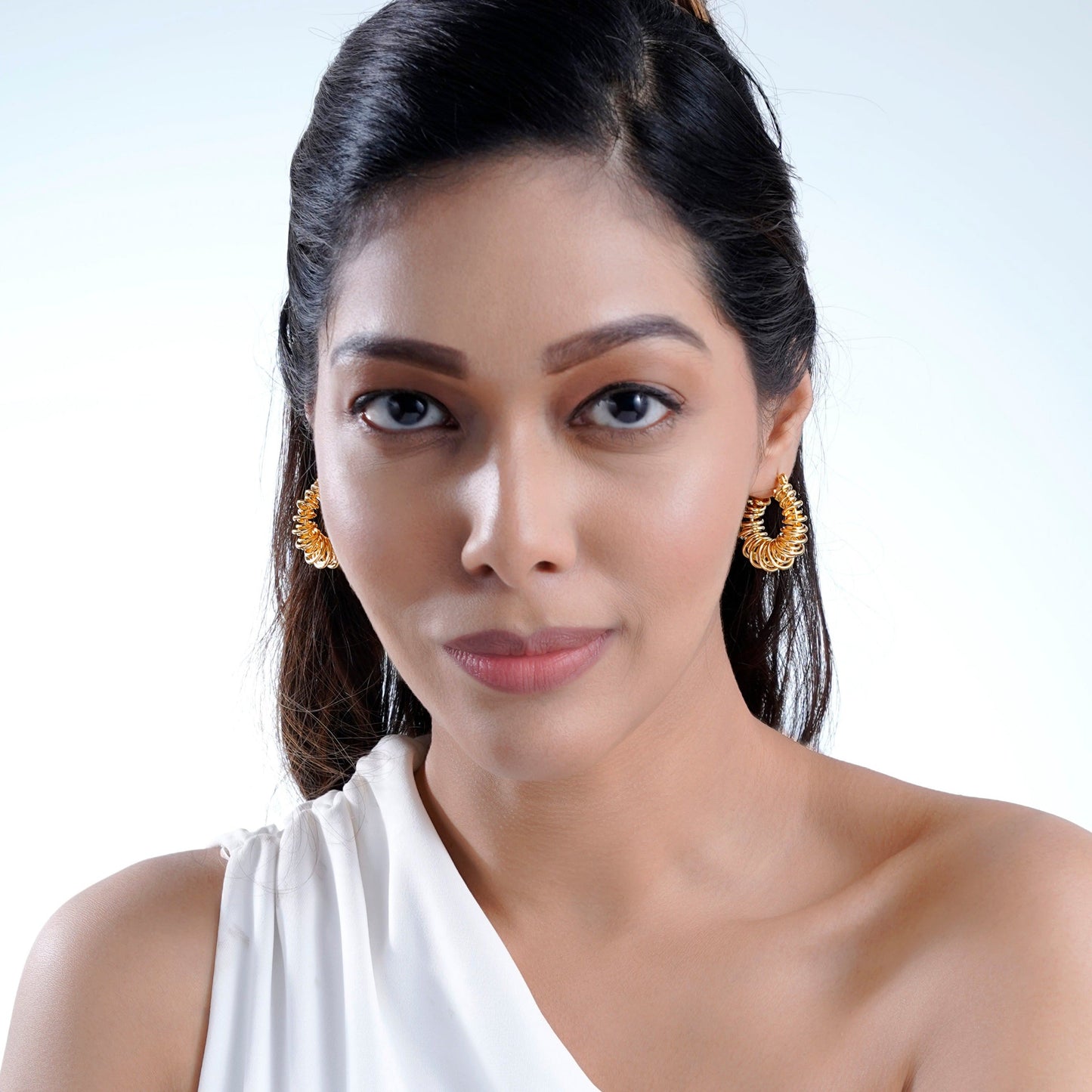 Fedella Hoop 18K Gold Plated Earrings