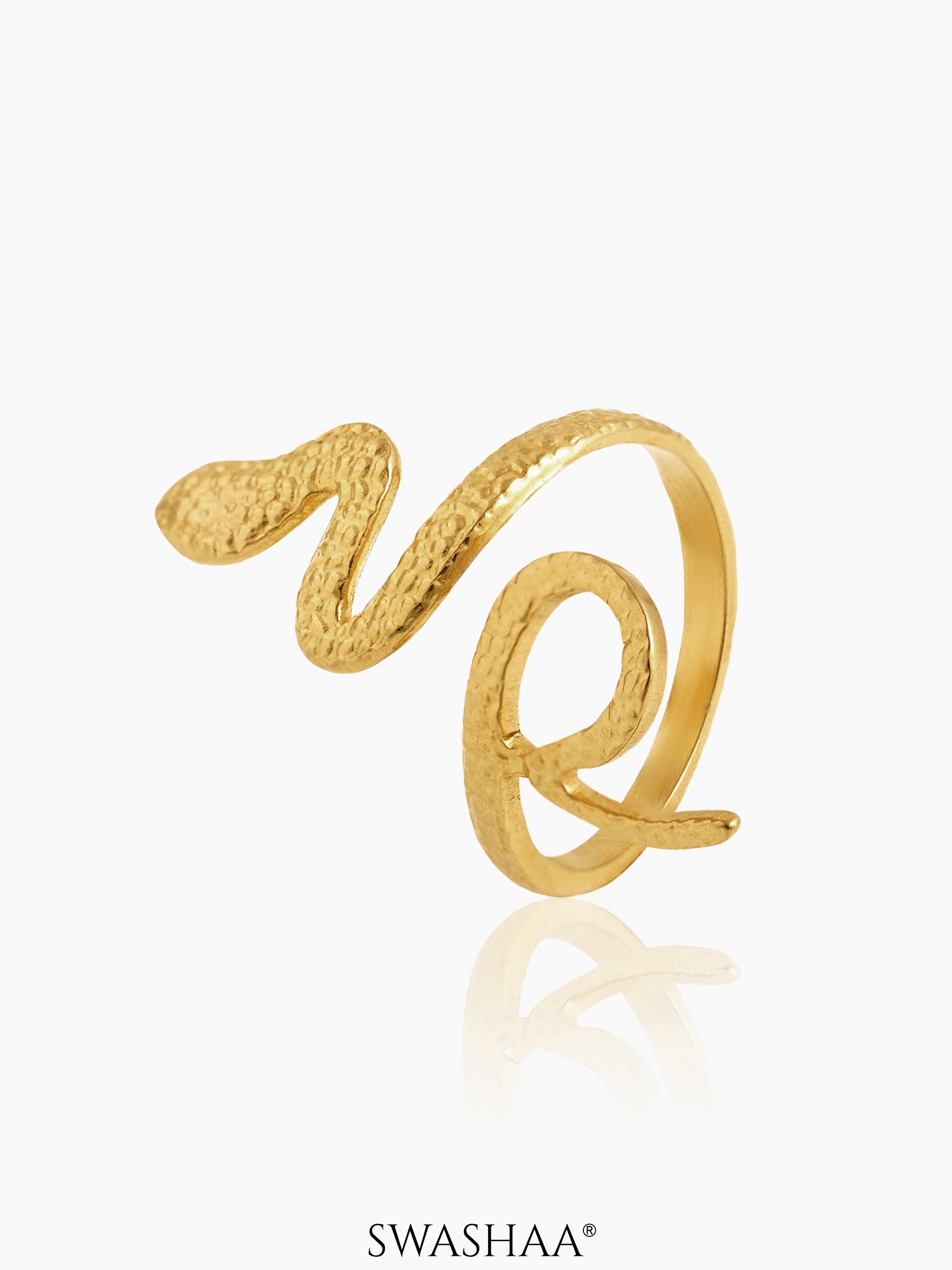 Fia Snake 18K Gold Plated Ring