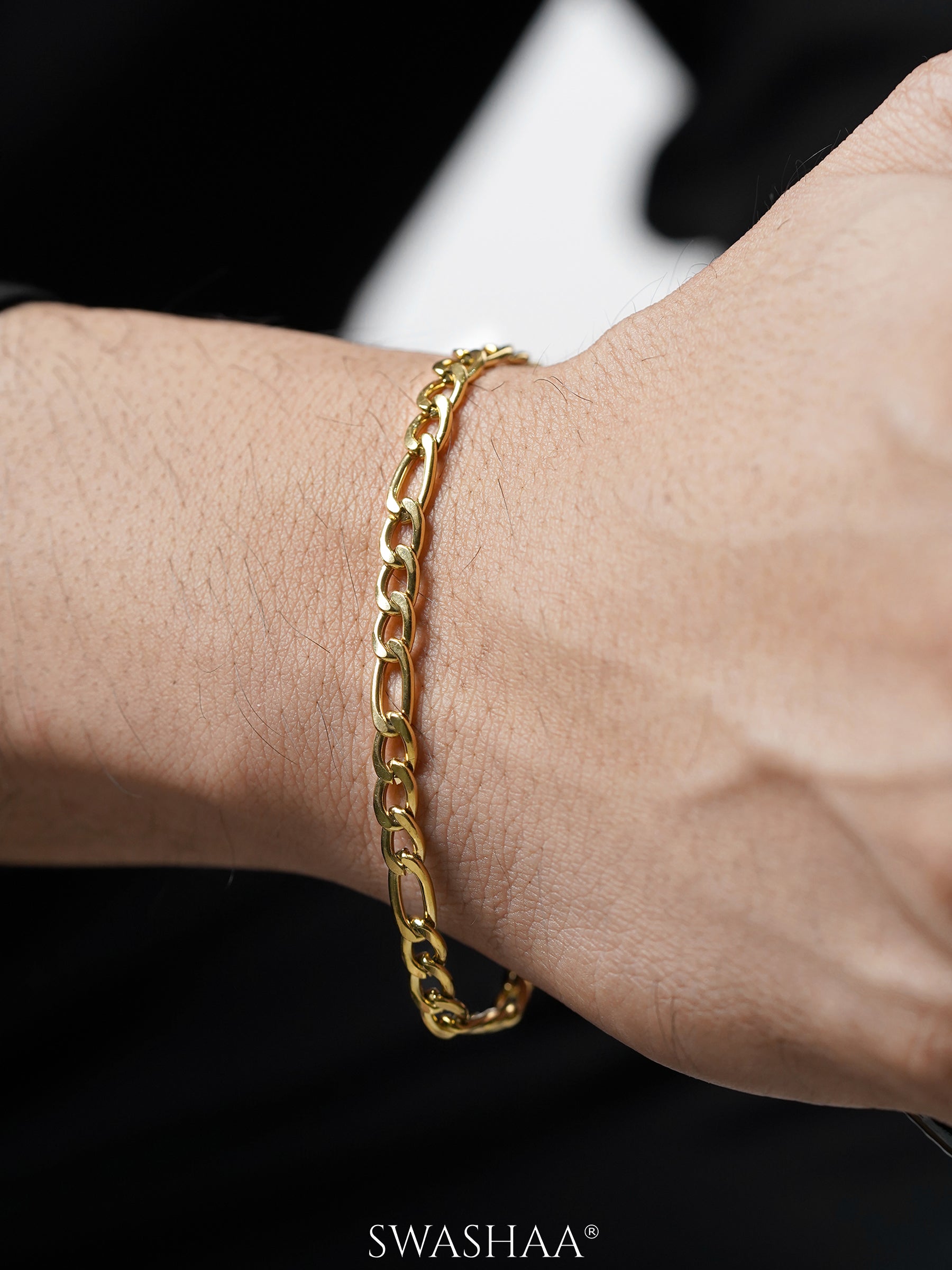 Figaro Chain 5 MM Men's Bracelet