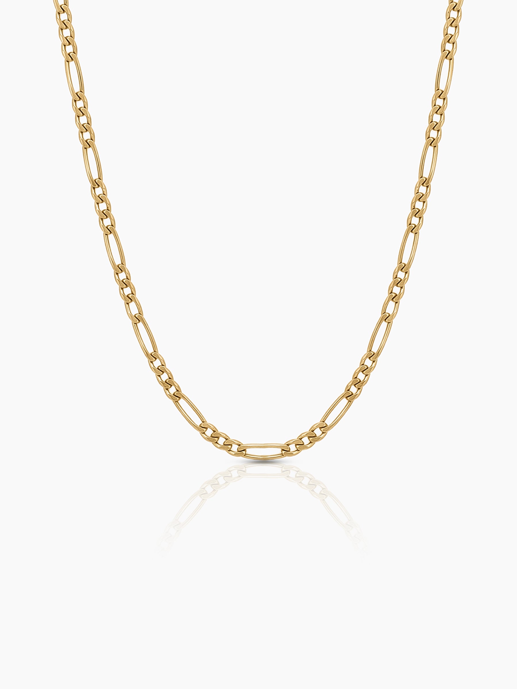 Figaro Chain 18K Gold Plated 2MM Kid's Chain Gold 2 MM