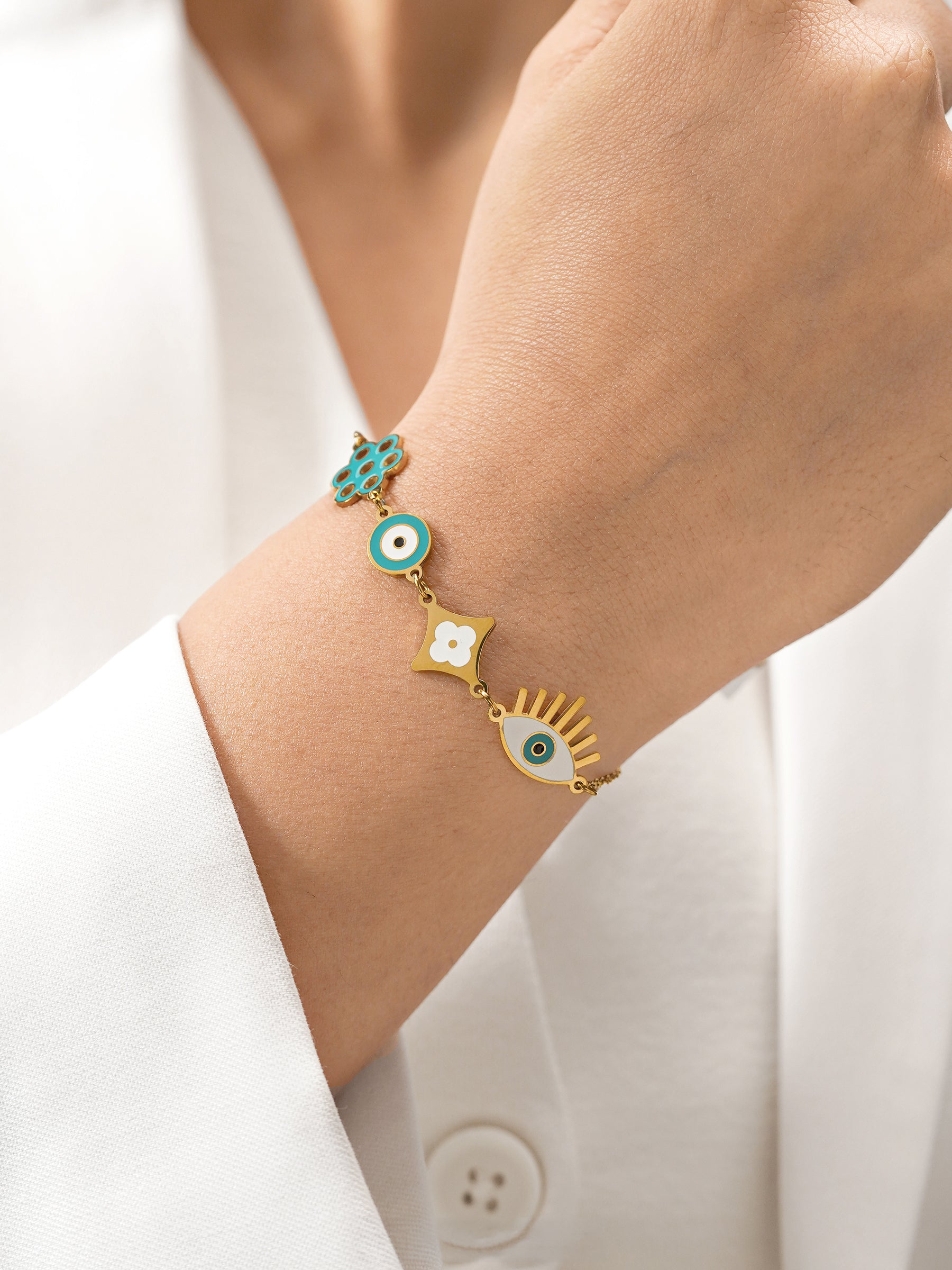 Finno Charms 18K Gold Plated Bracelet