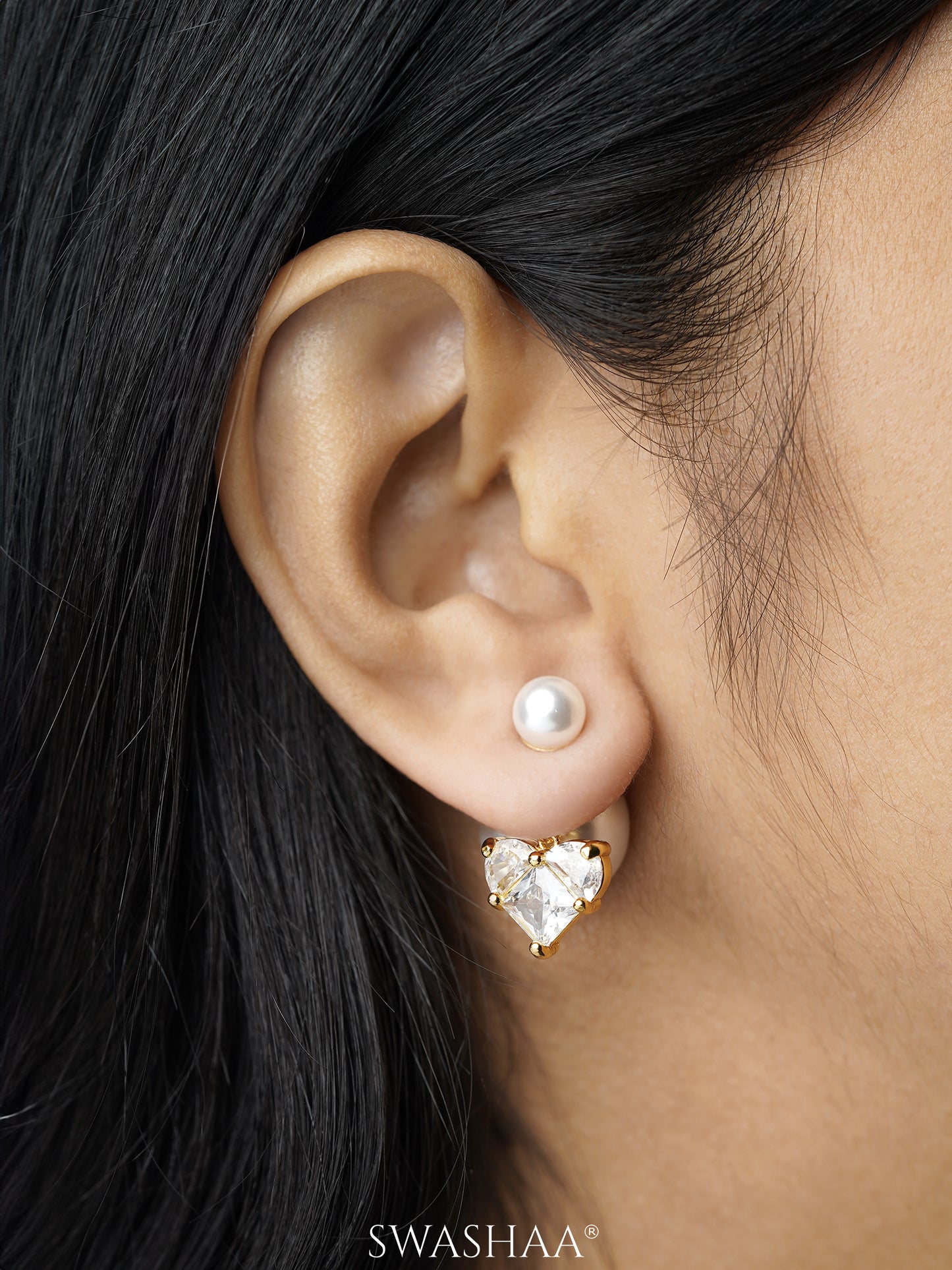 Fiora Pearl 18K Gold Plated Earrings