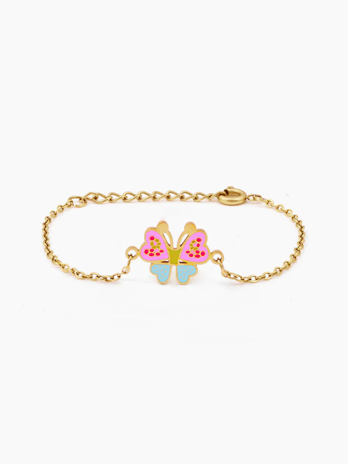 Floaty Butterfly 18K Gold Plated Kid's Bracelet Gold