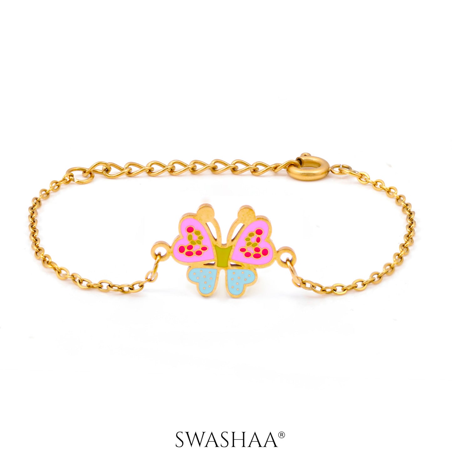 Floaty Butterfly 18K Gold Plated Kid's Bracelet Gold