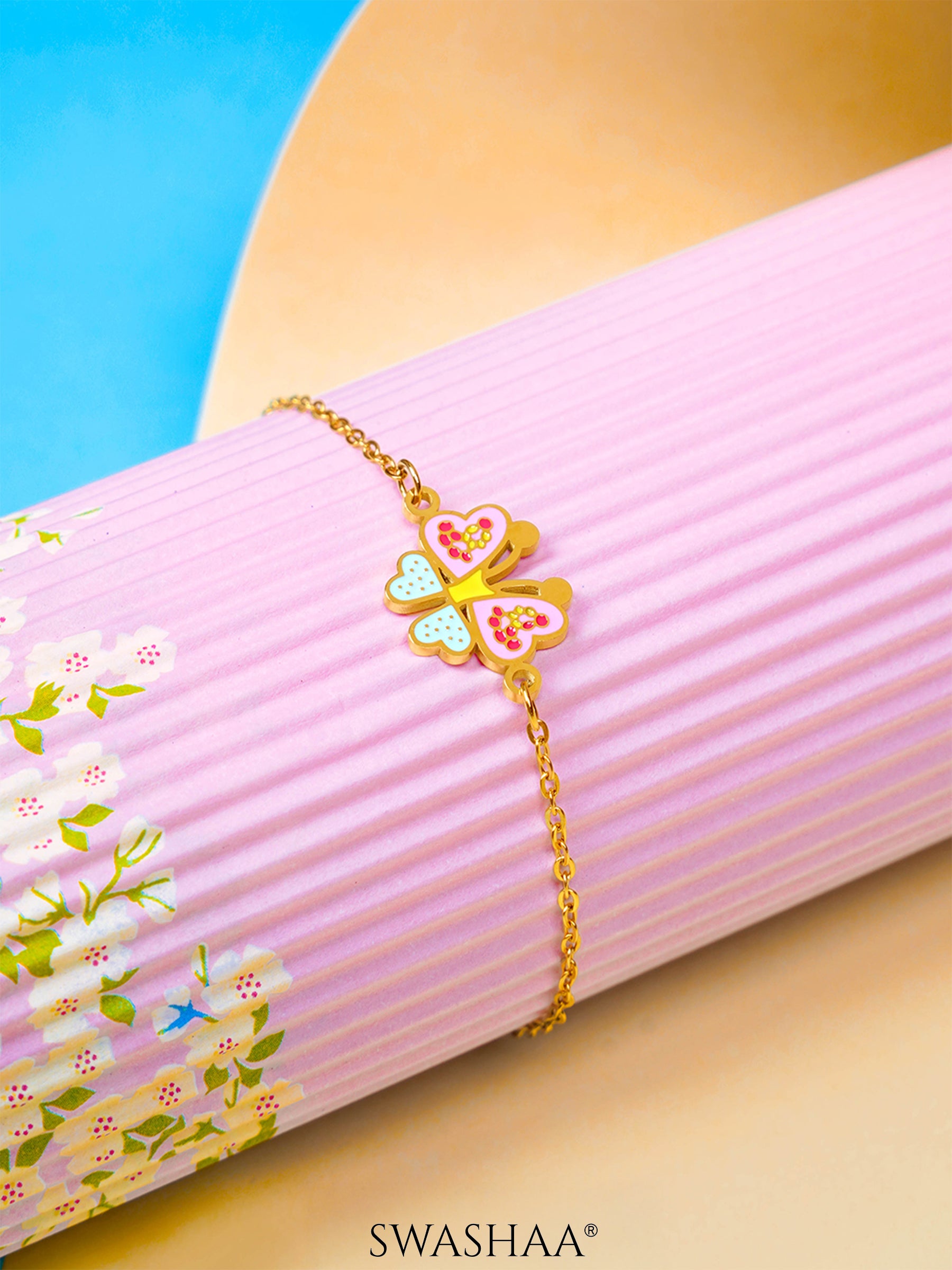 Floaty Butterfly 18K Gold Plated Kid's Bracelet