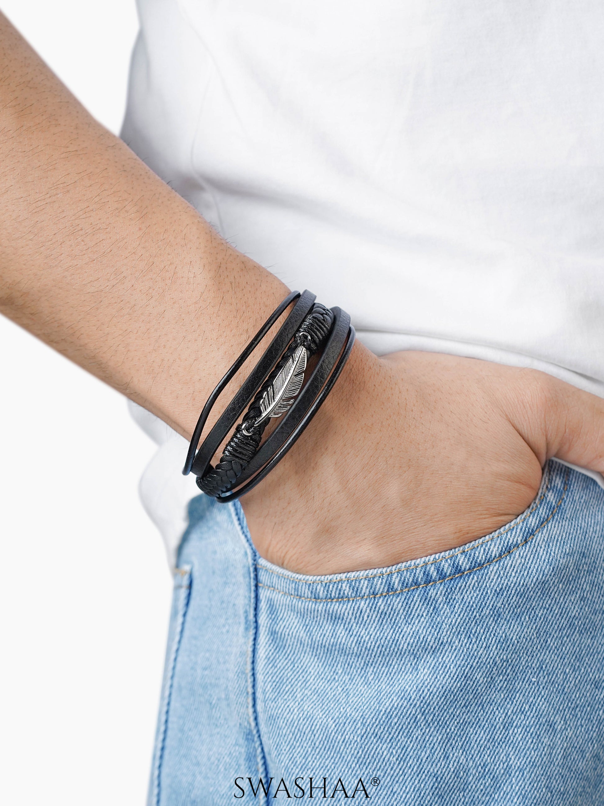 Floki Men's Leather Bracelet