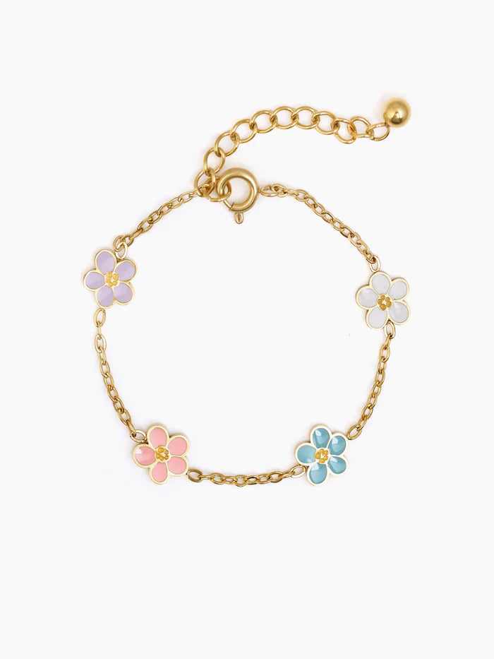 Flower Pop 18K Gold Plated Kid's Bracelet Gold